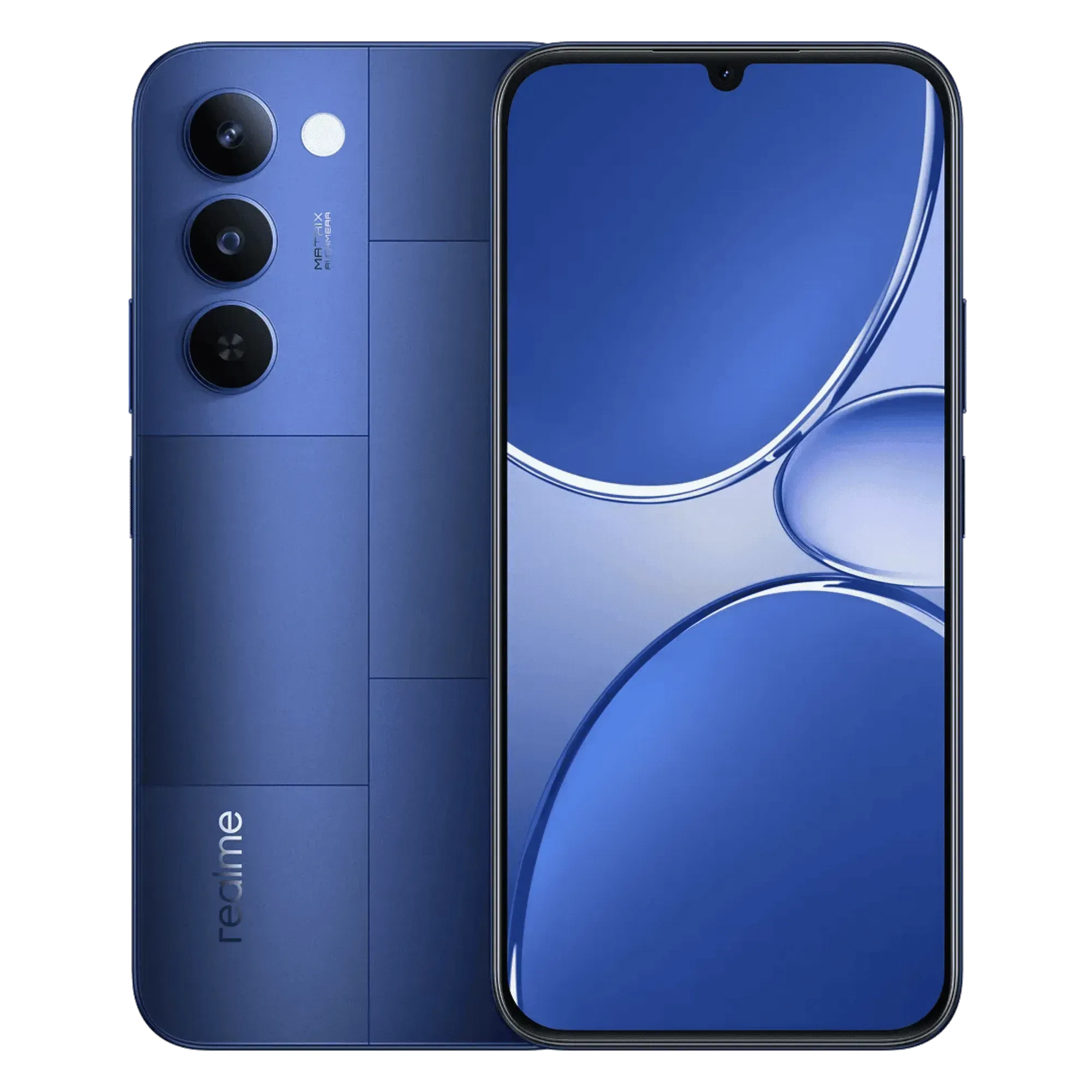 Realme p4 lite 5g mosaic blue 4gb 64gb Front Back View