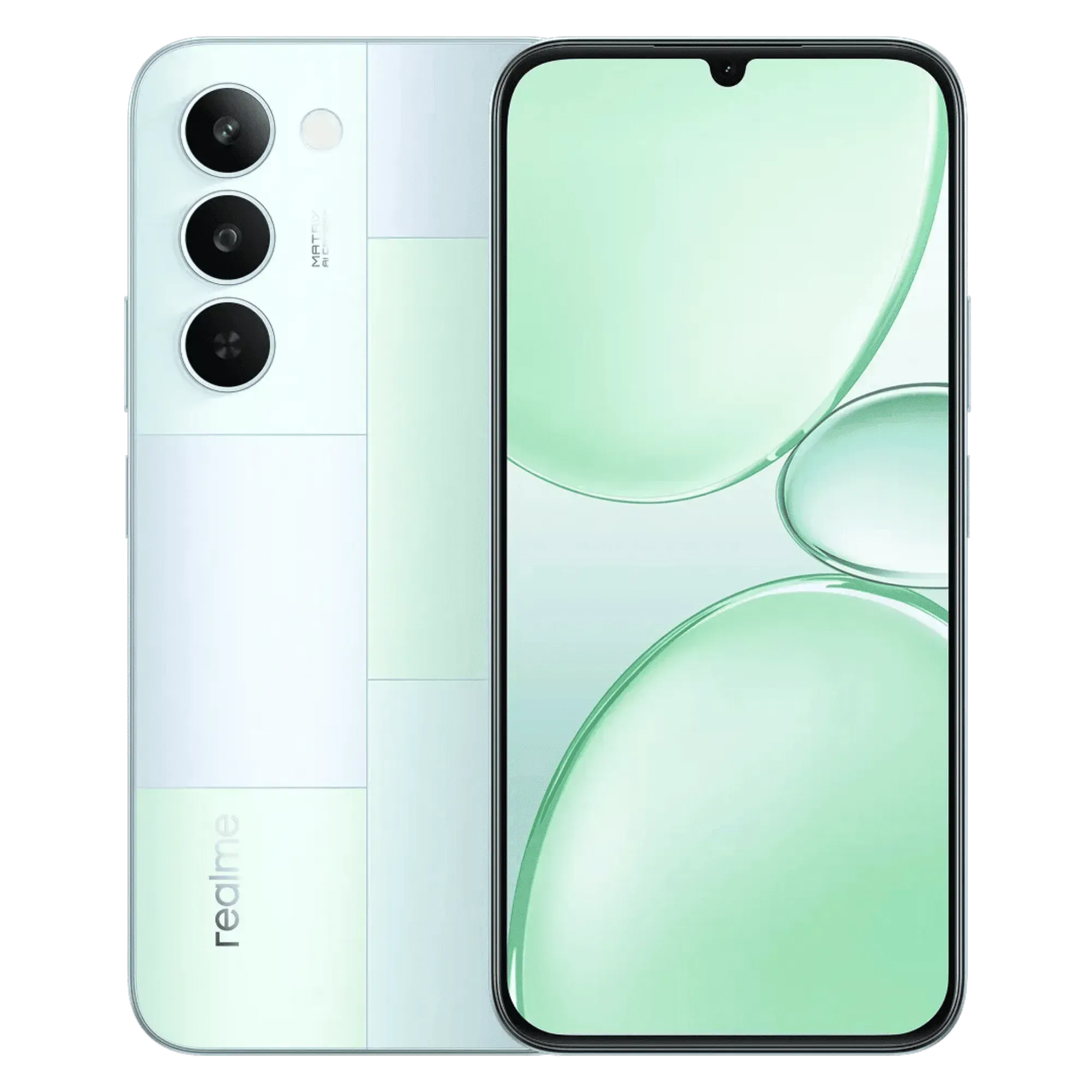 Realme p4 lite 5g mosaic green 6gb 128gb Front Back View