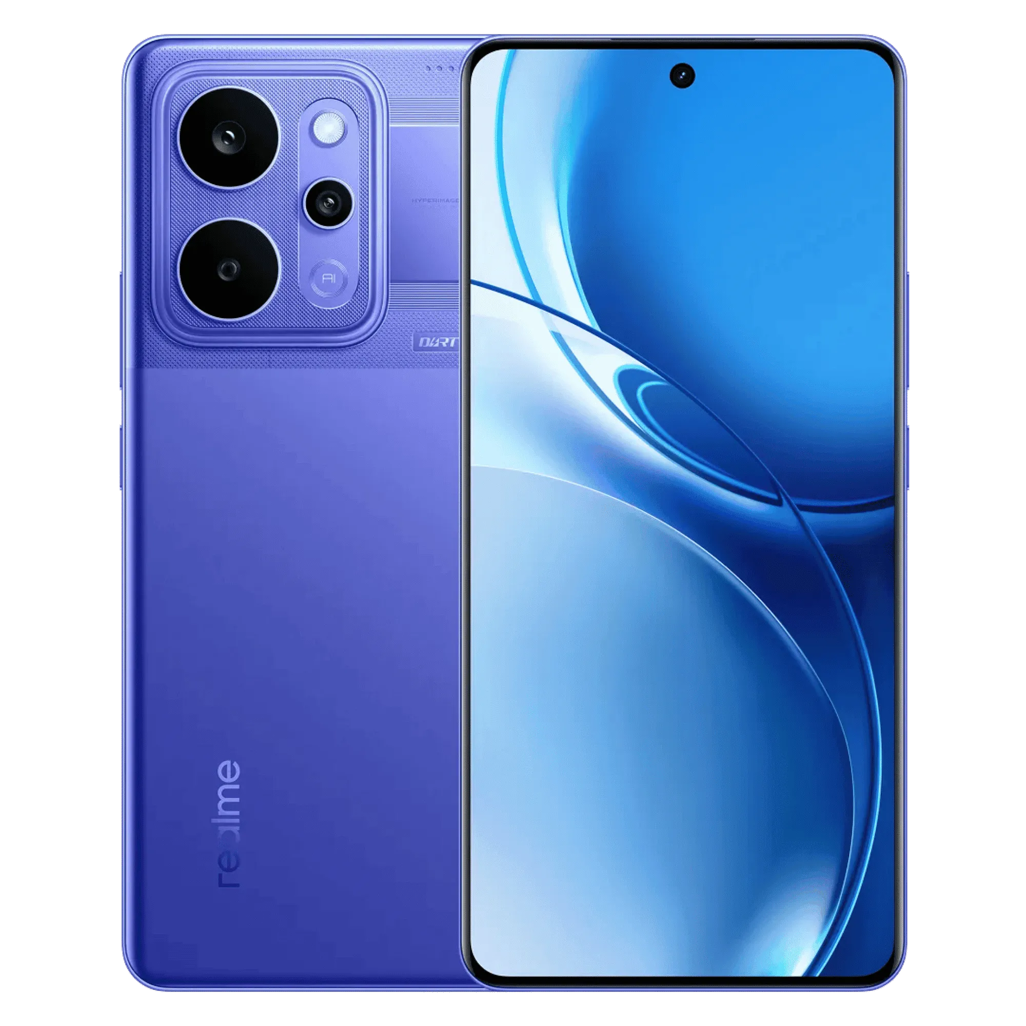 Realme p4 power 5g transblue 8gb 128gb Front Back View