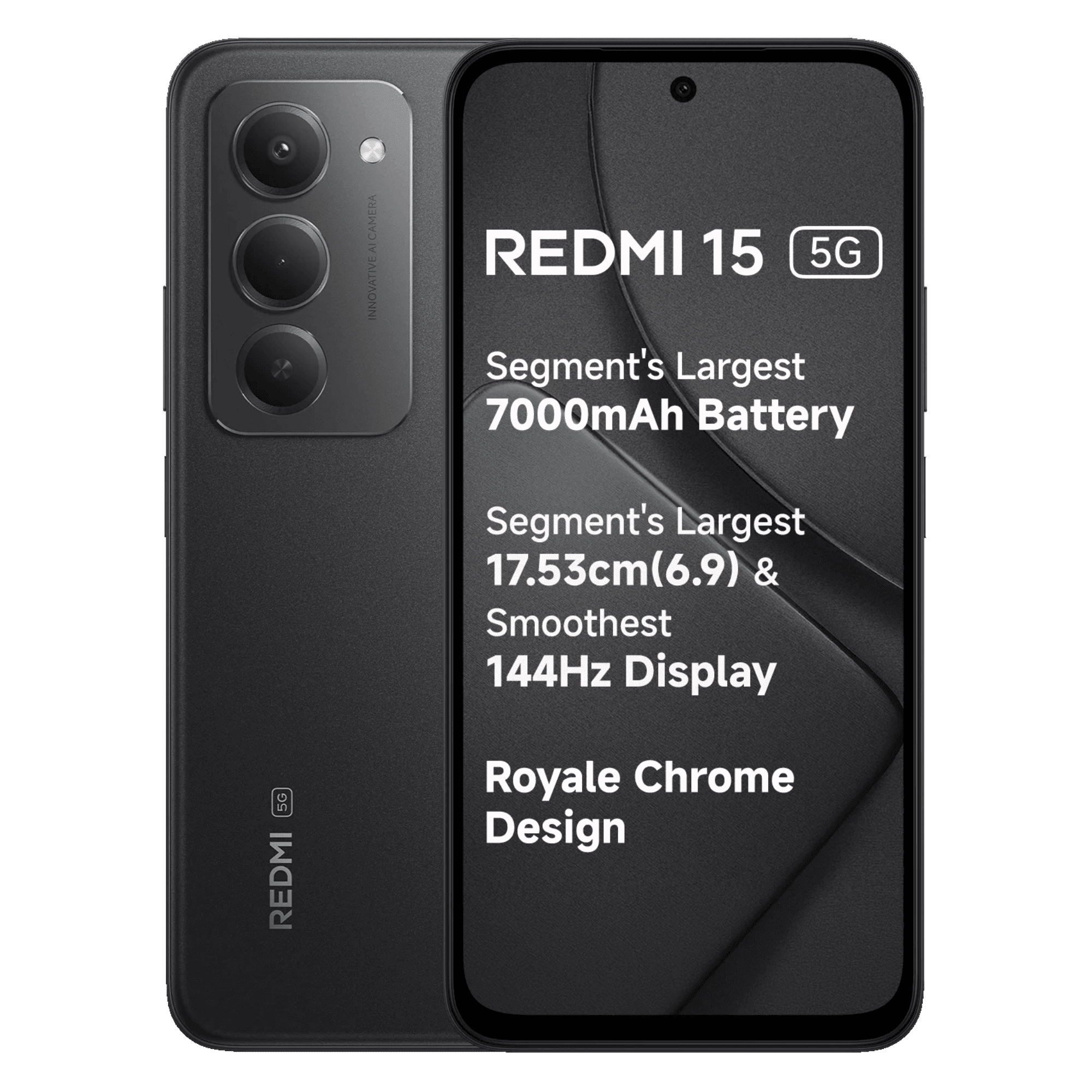 Buy Redmi 15 Midnight Black, 8GB-128GB at Best Offer Price!