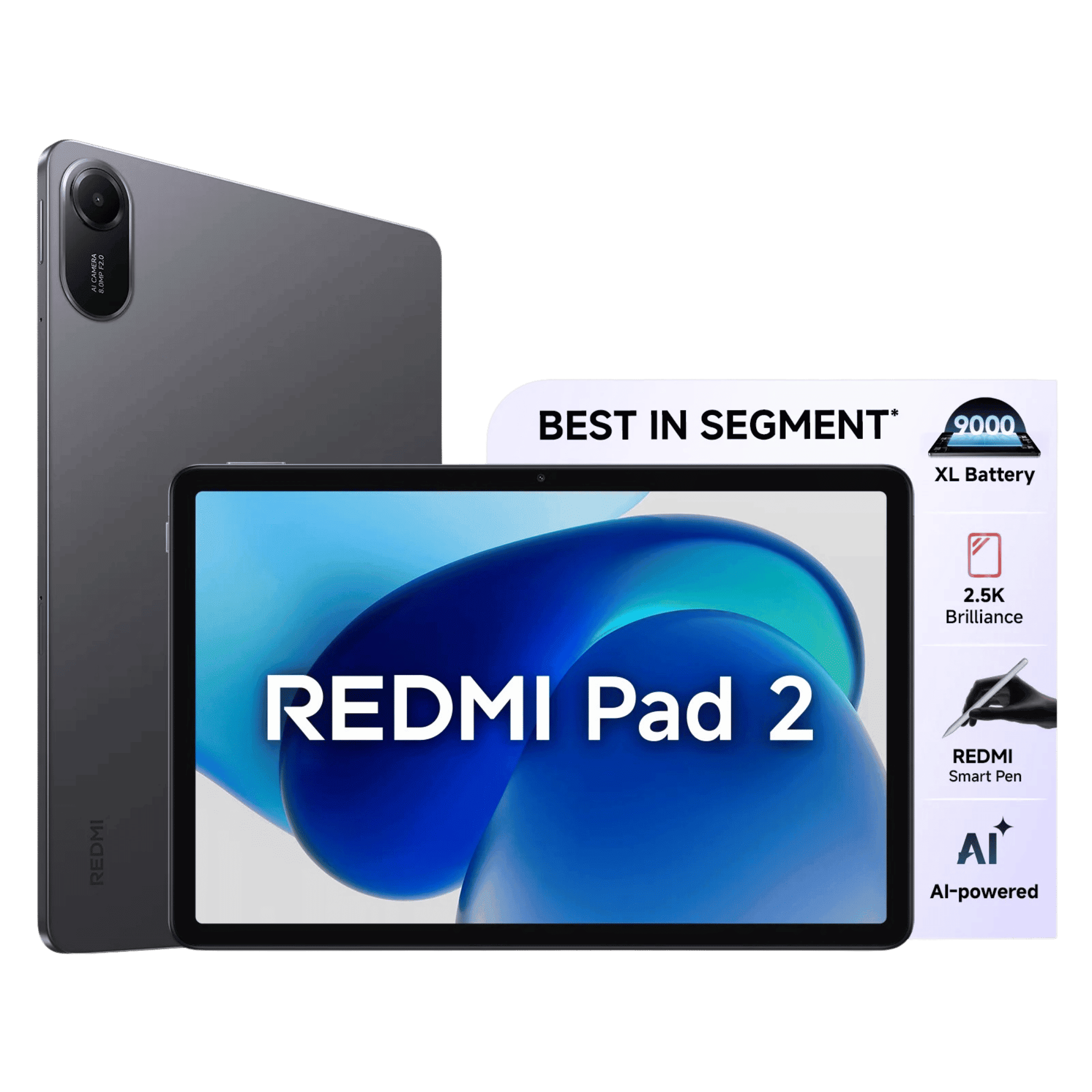 Buy Redmi Pad 2 ( Graphite Grey, 6GB-128GB ) Online