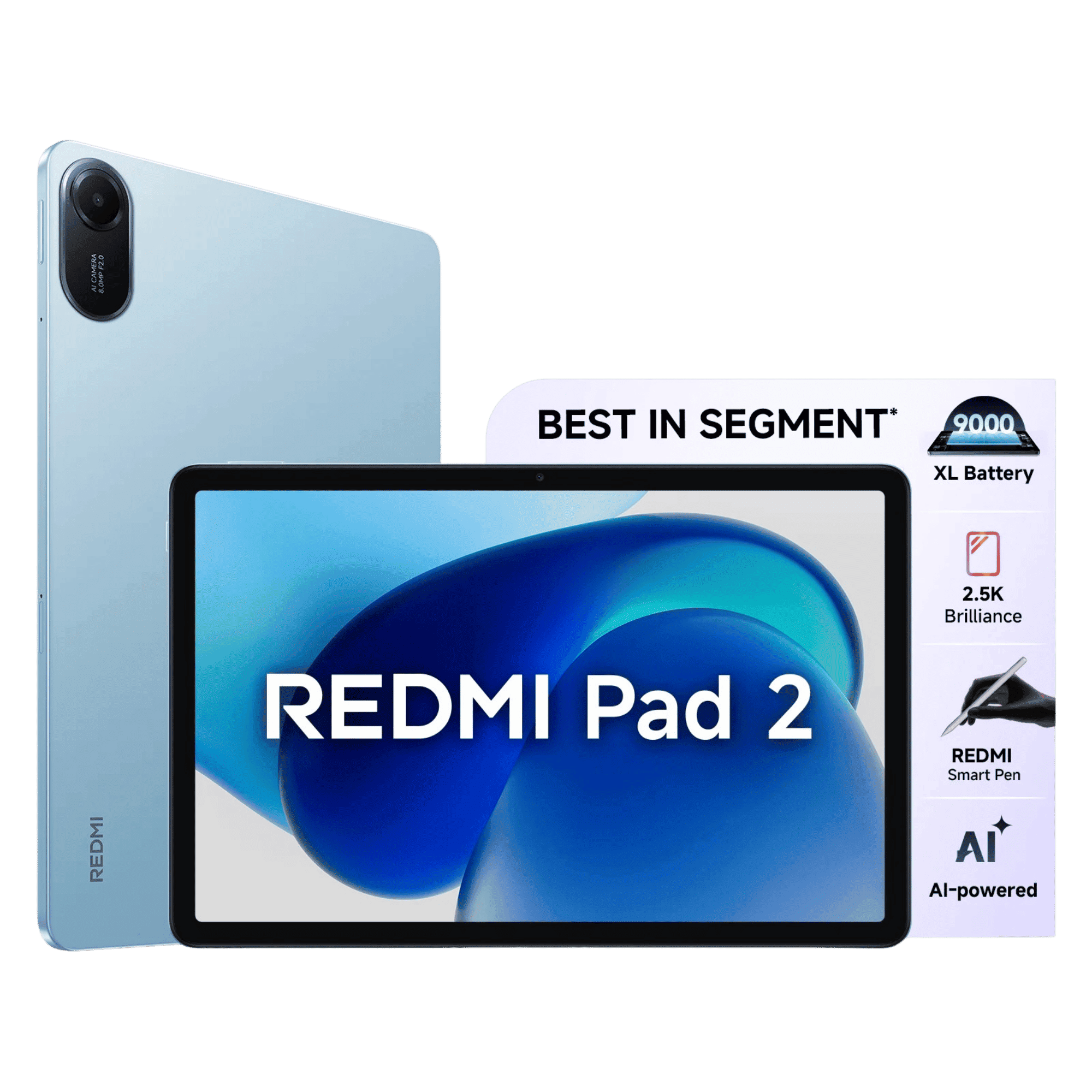 Buy Redmi Pad 2 ( Sky Blue, 6GB-128GB ) Online