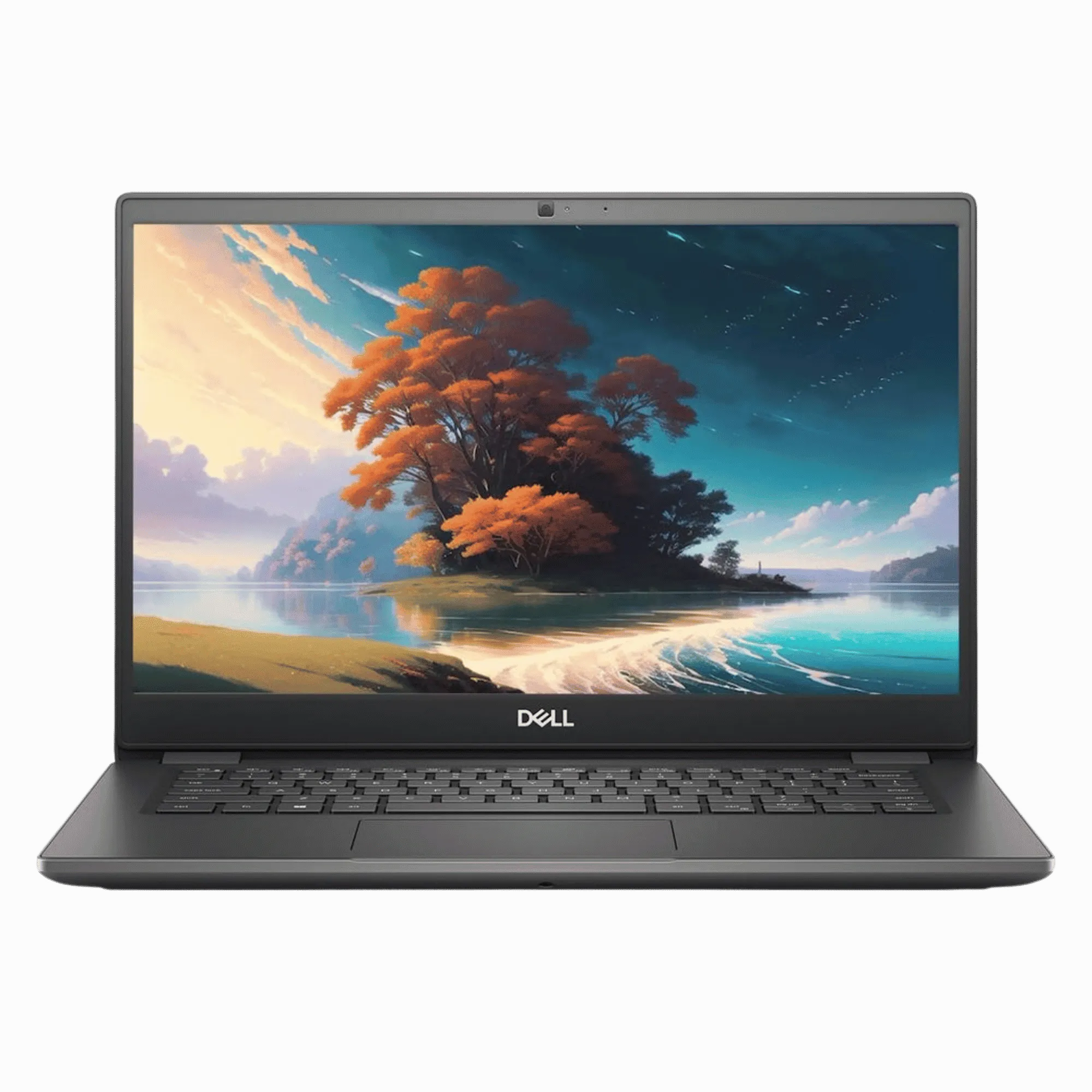 Refurbished dell latitude 3410 intel core i5 10th gen windows 11 pro laptop black 16gb 512gb Front View