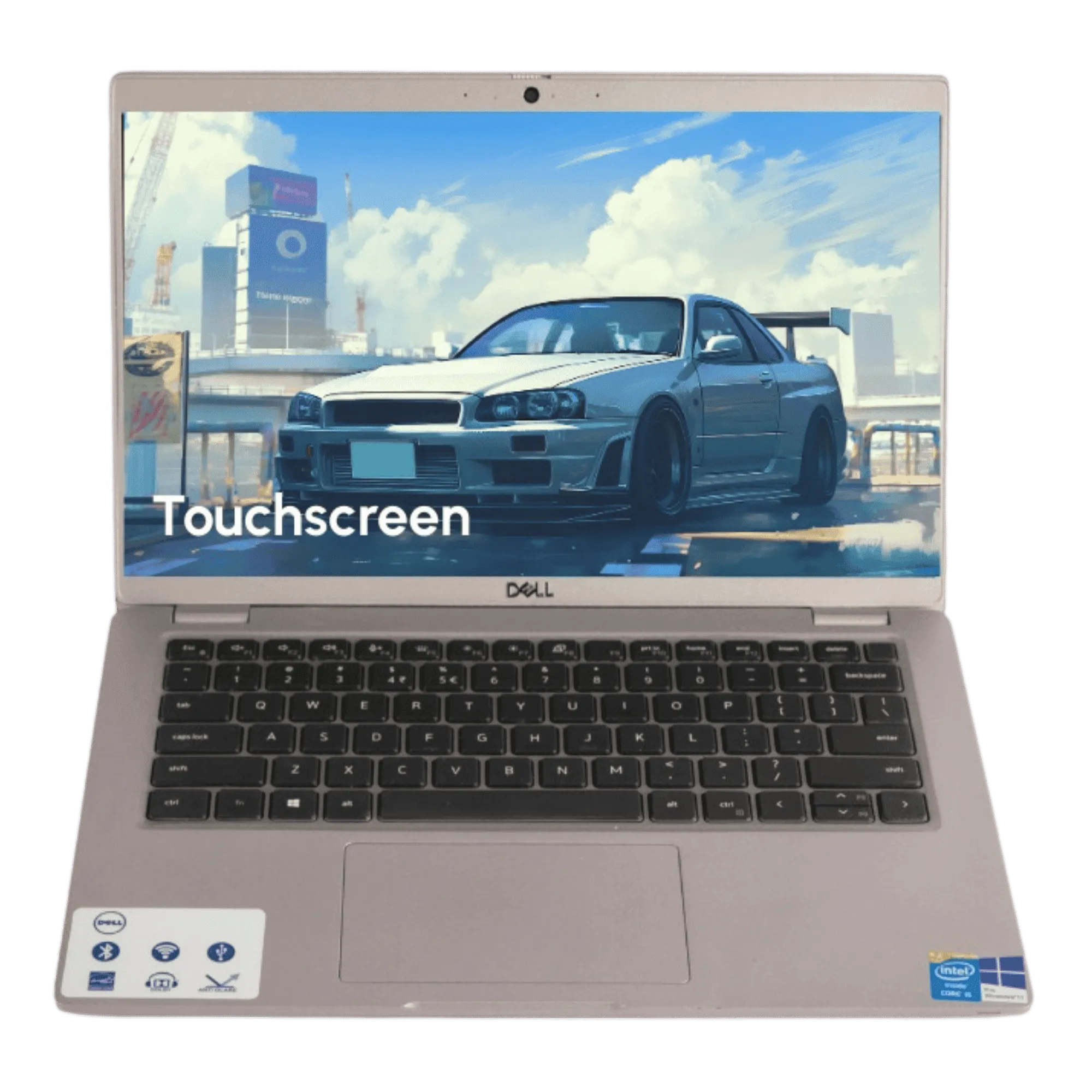 Refurbished dell latitude 5420 intel core i7 11th gen windows 11 pro laptop grey 16gb 512gb Front View