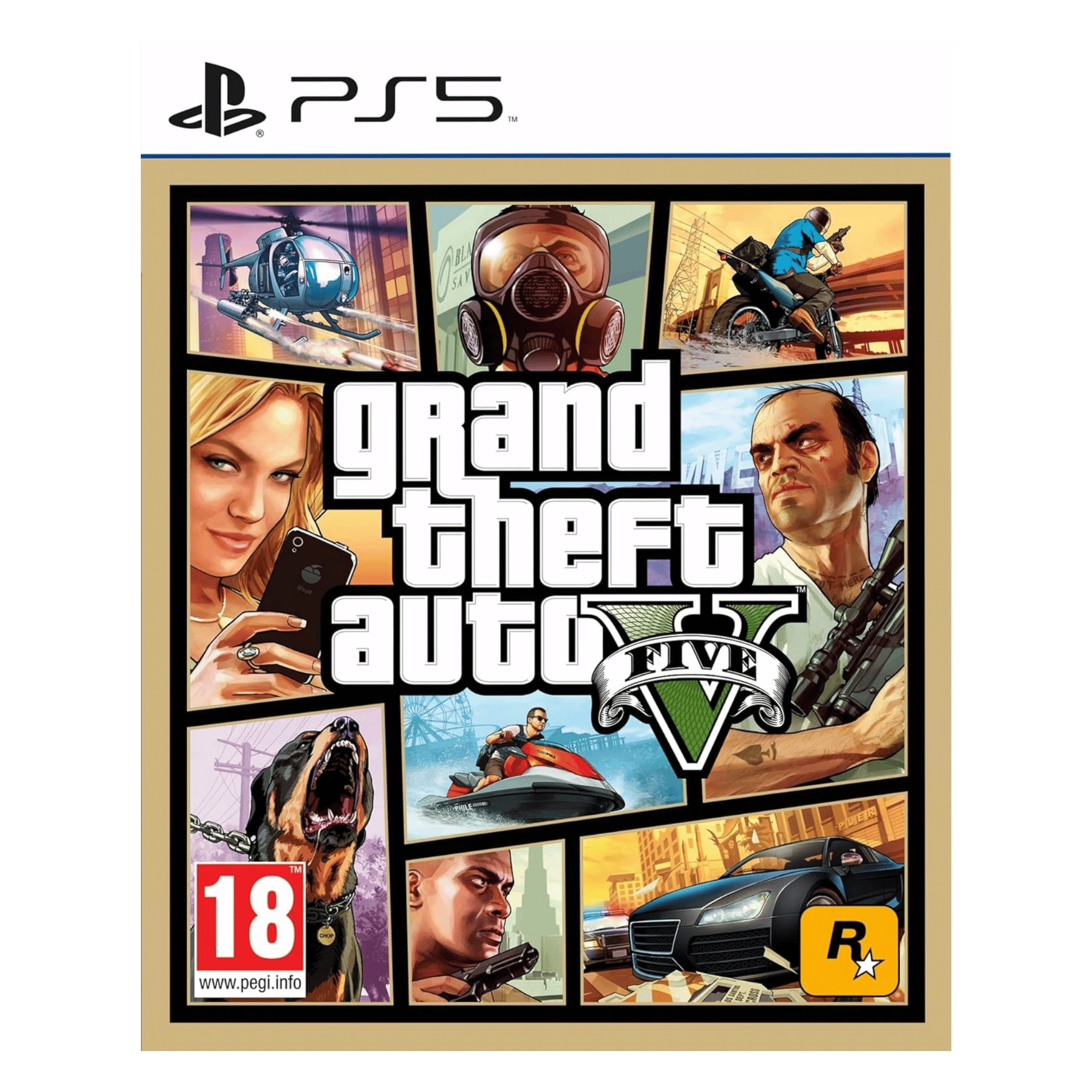 Rockstar games grand theft auto v for ps5 Box View