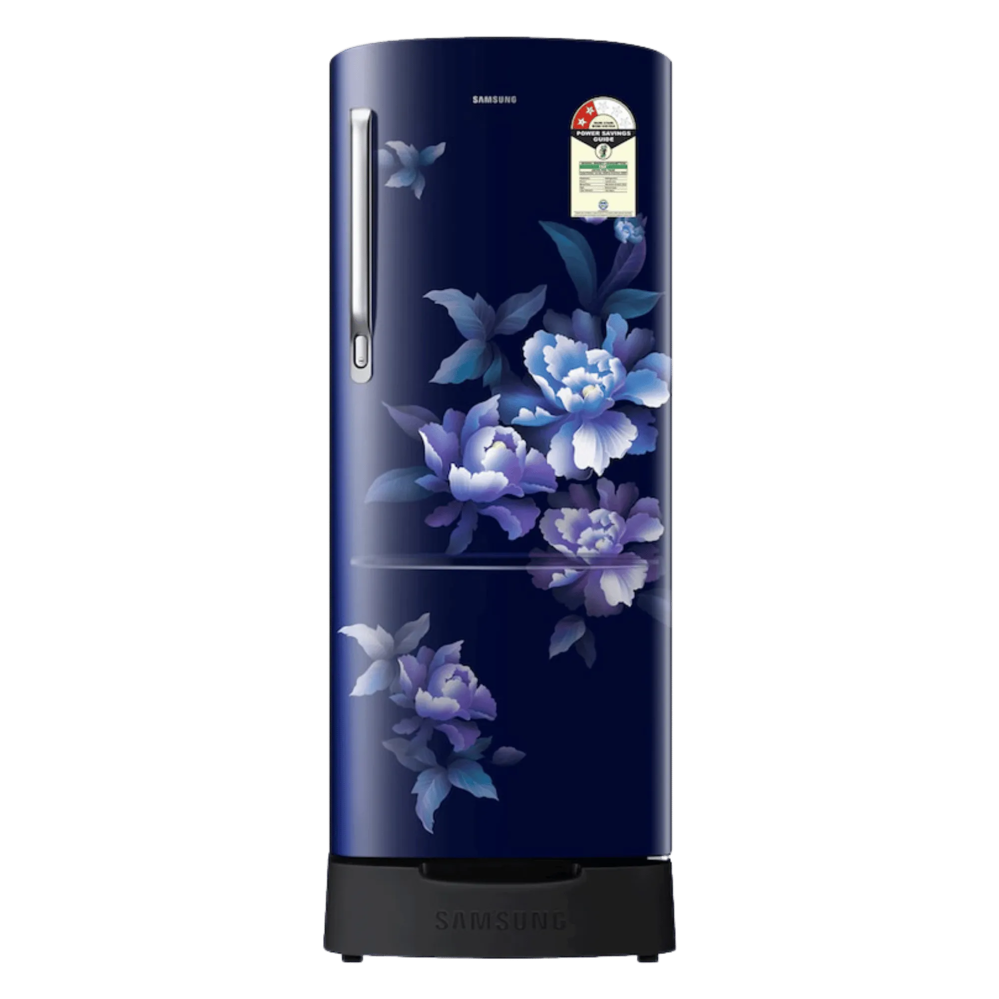 Samsung 183 l direct cool single door 2 star refrigerator rr20h1812hv hl himalayan poppy blue Front View Image