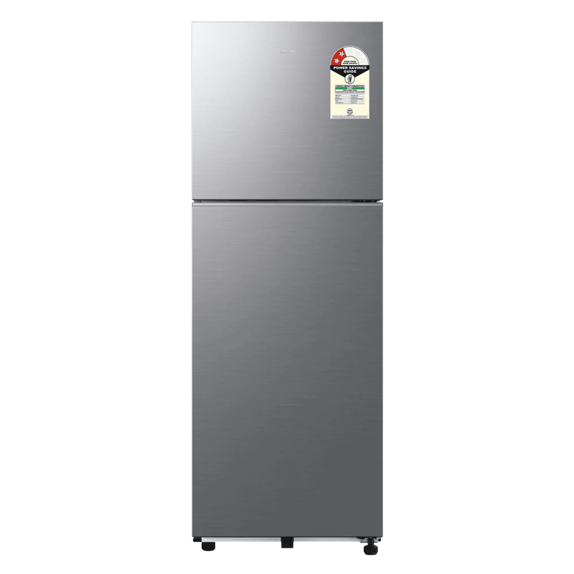 Samsung 236 l frost free double door 2 star refrigerator rt40h28u2phl elegant inox Front View