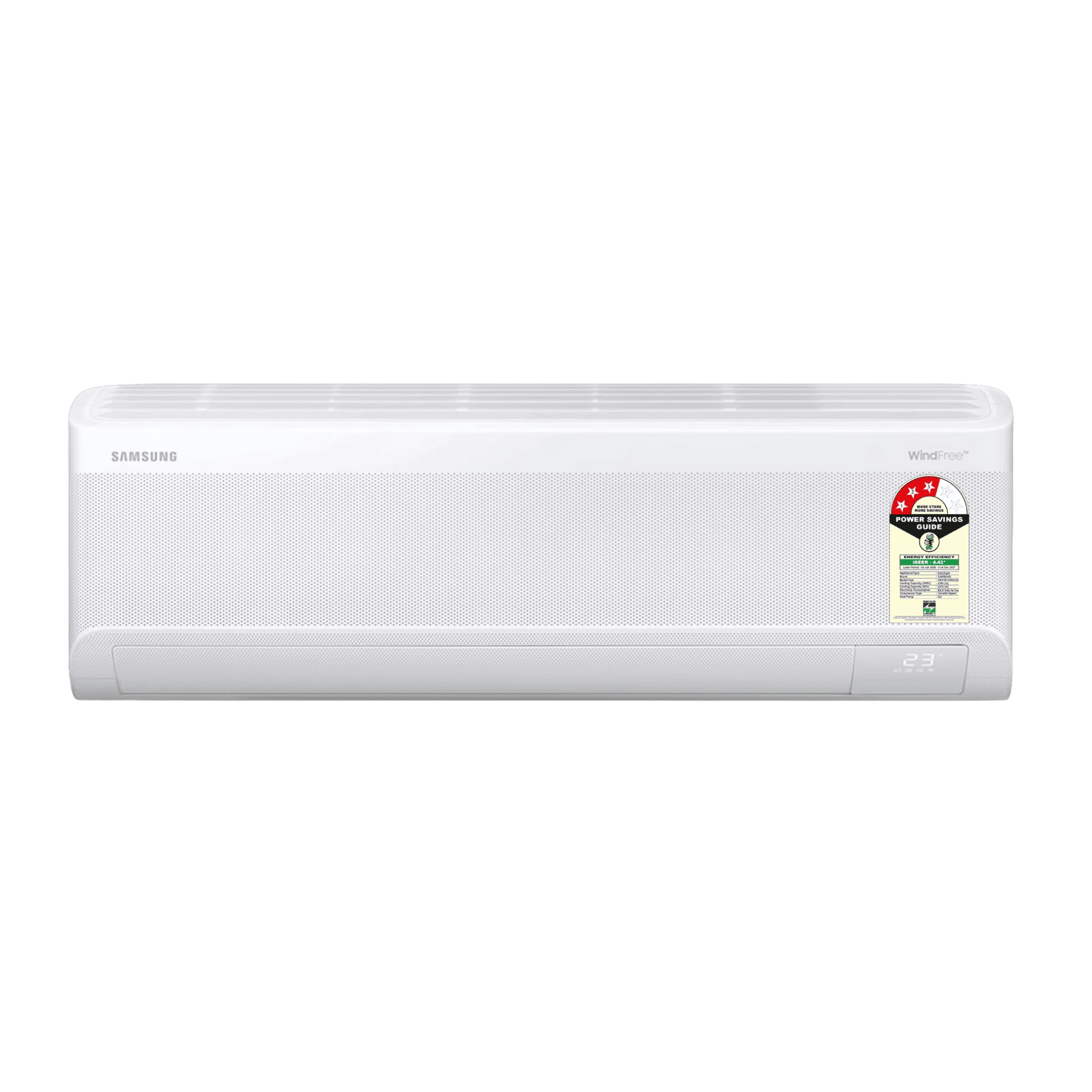 Samsung Bespoke AI 1 5 Ton 3 Star Windfree Wifi Inverter Split AC AR60H18D13WNNA 1 5 Ton 3 Star front view