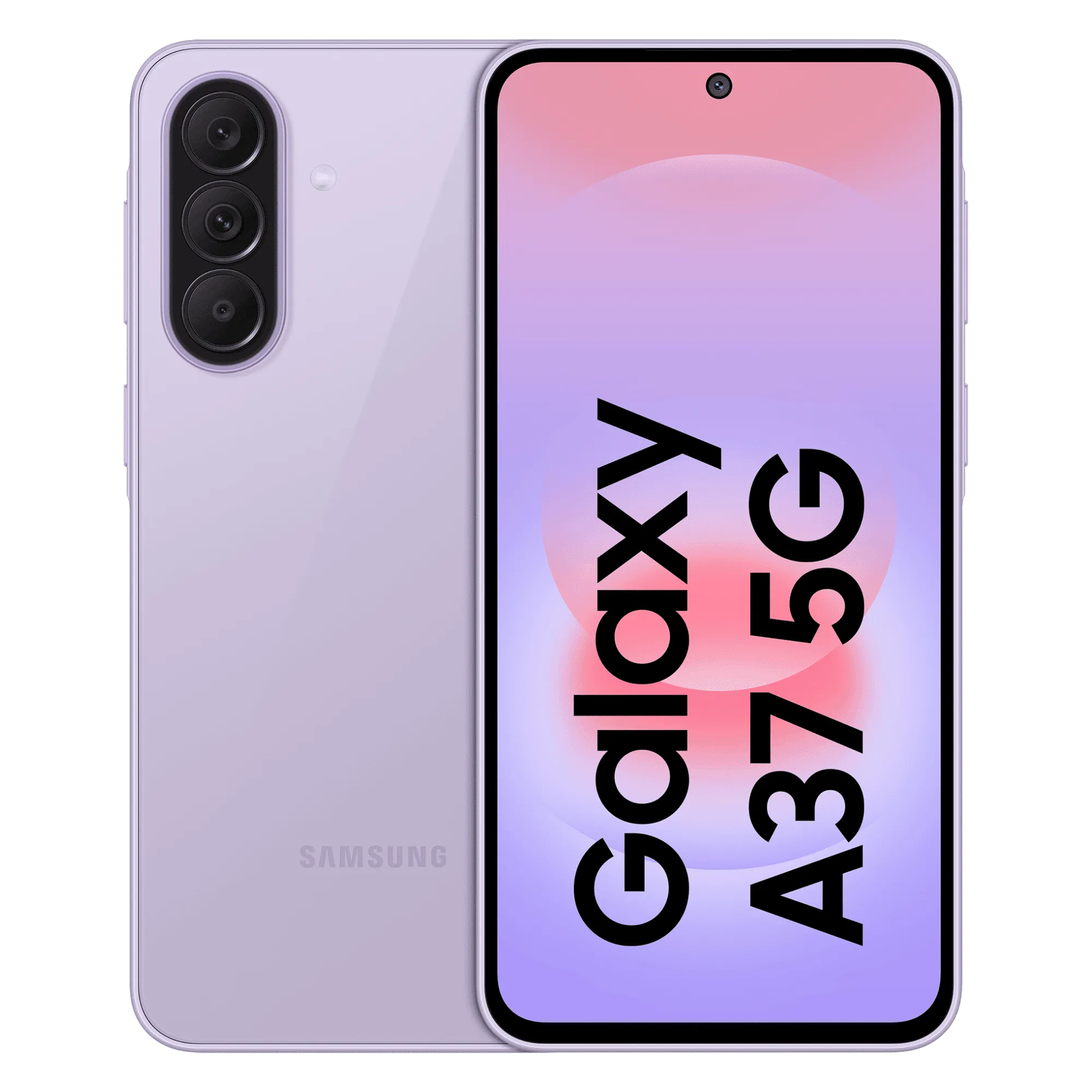 Samsung Galaxy A37 5G Awesome Lavender 12GB 256GB Front Back View