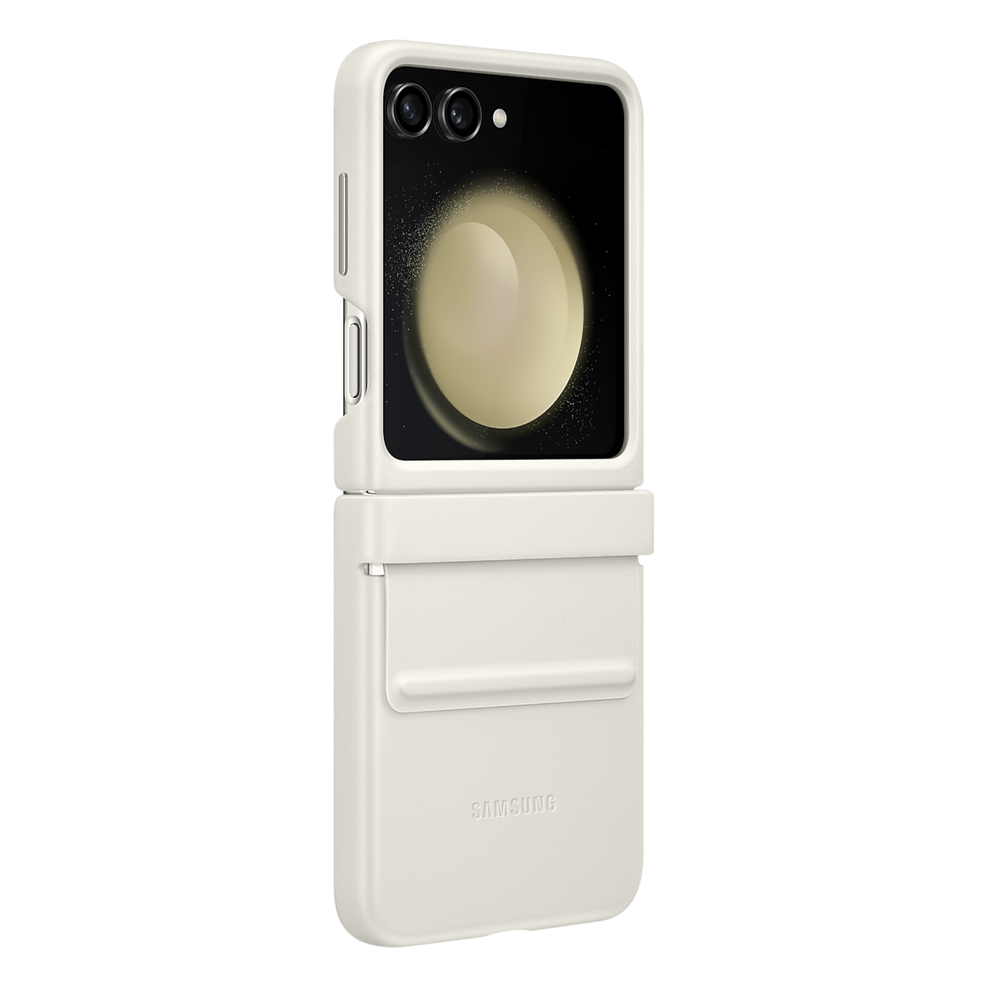 Samsung Eco-Leather Case For Galaxy Z Flip (Cream)