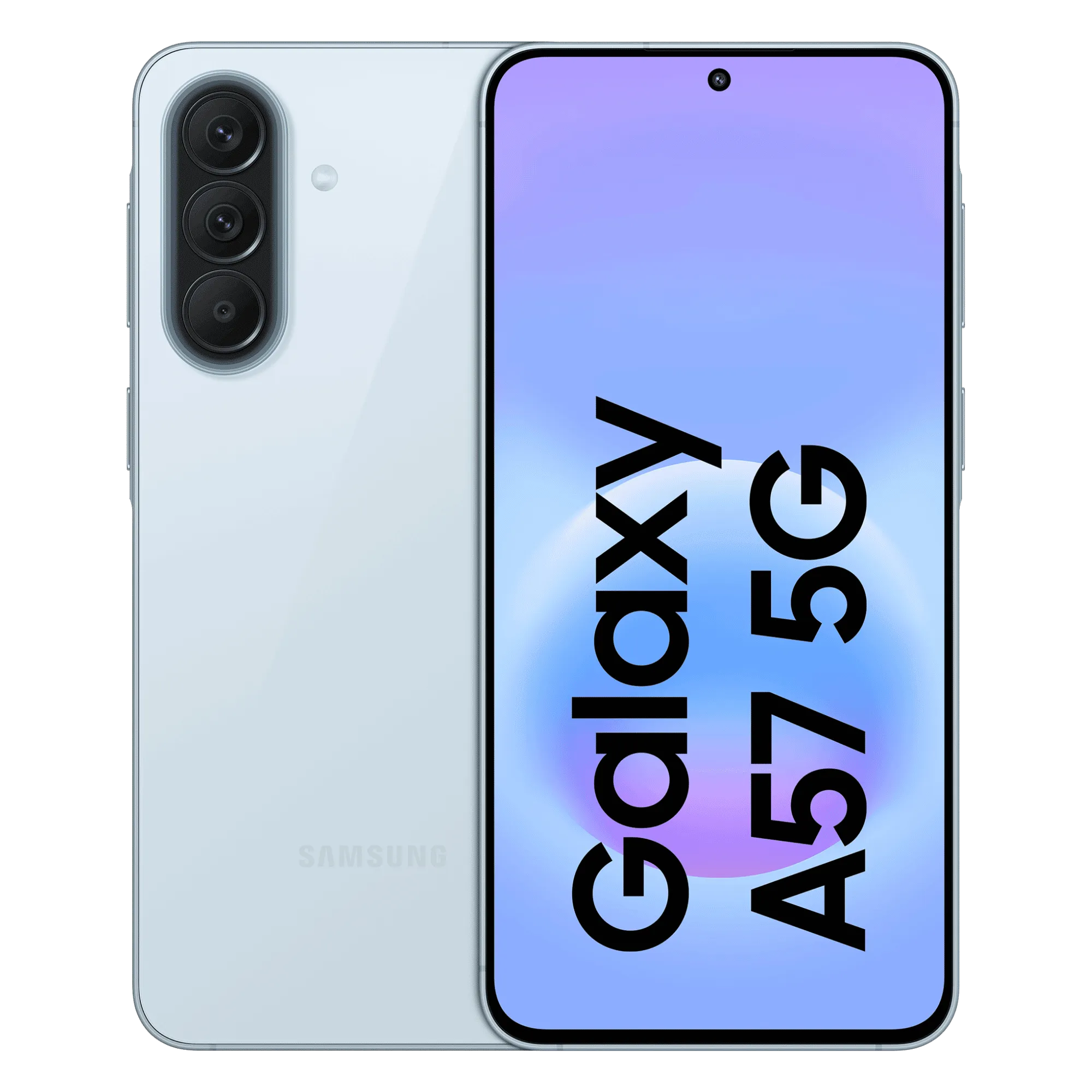Samsung galaxy a57 5g awesome icyblue 12gb 256gb Front Back View