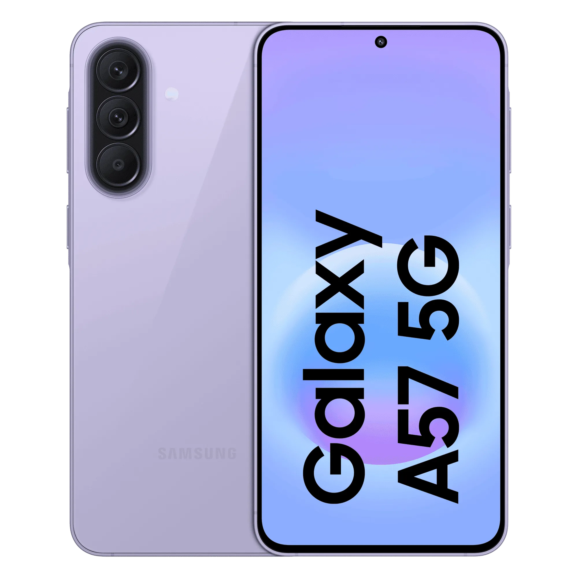 Samsung galaxy a57 5g awesome lilac 12gb 256gb Front Back View