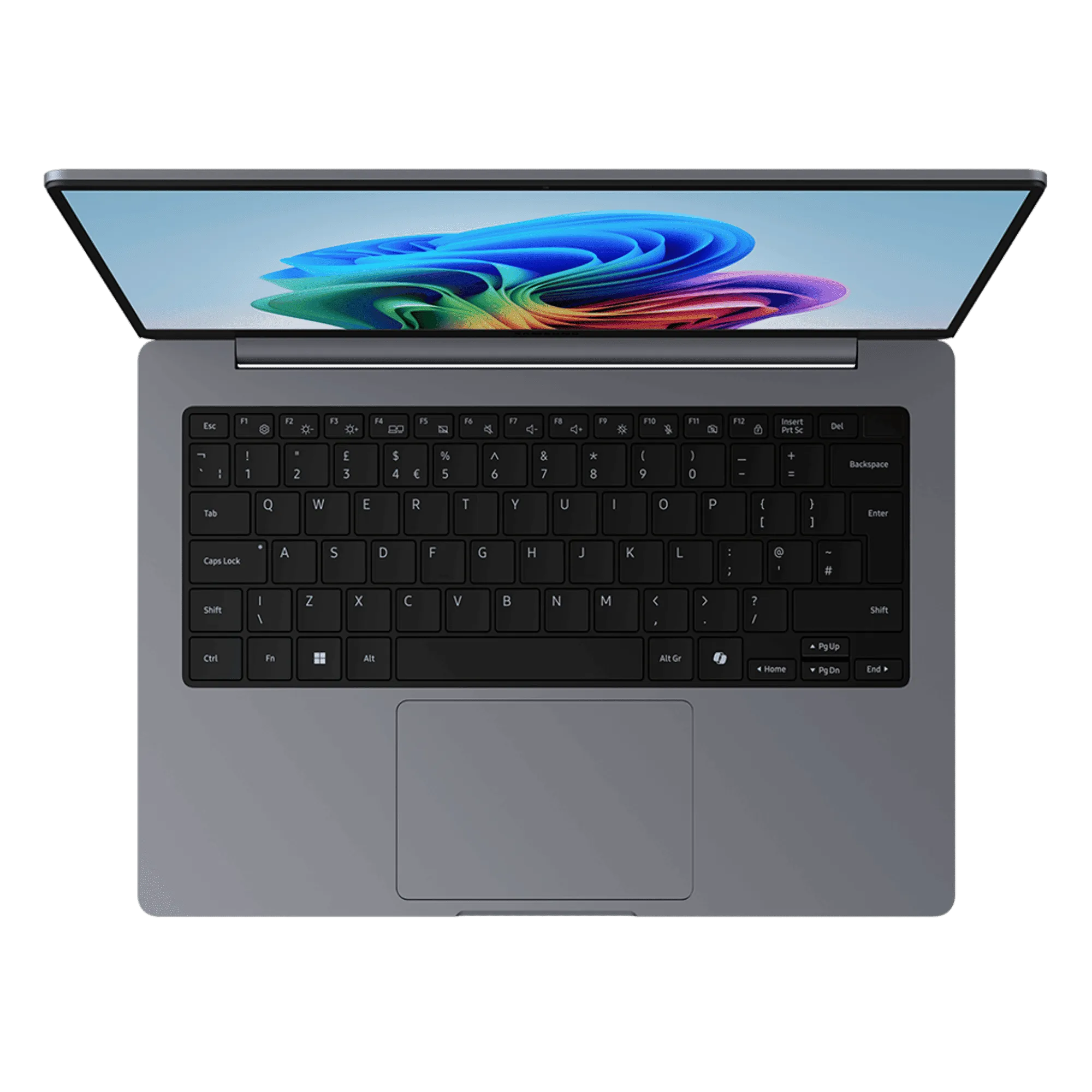 Samsung galaxy book6 intel core ultra 7 355 windows 11 home laptop np760xjg kg2in gray 16gb 512gb Top View