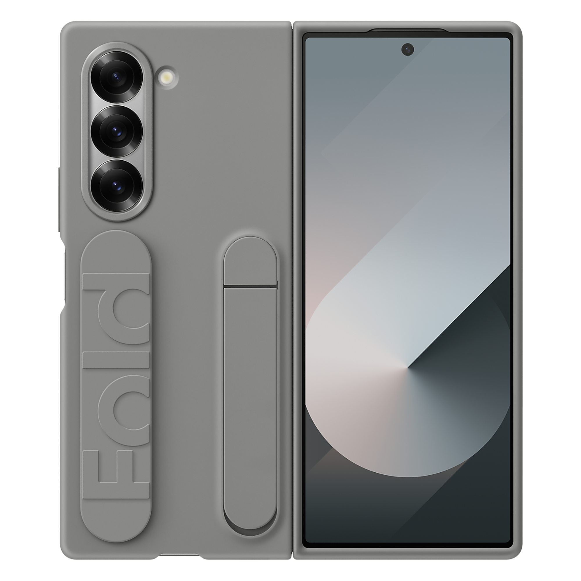 Galaxy Z Fold 5G Samsung Silicone Case (Gray) at best price