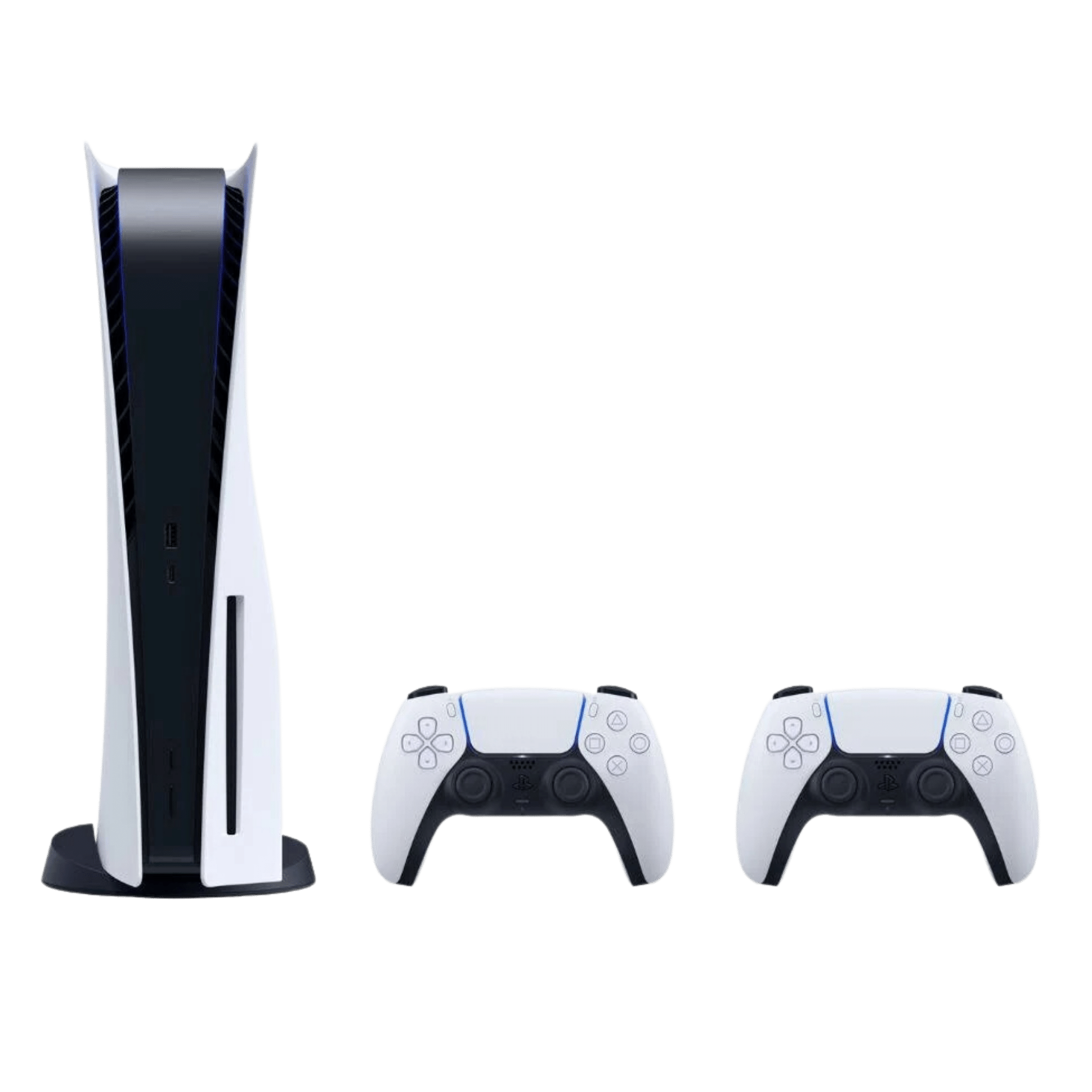 Sony PS 5 Standard Standalone Two DualSense Bundle ( White )