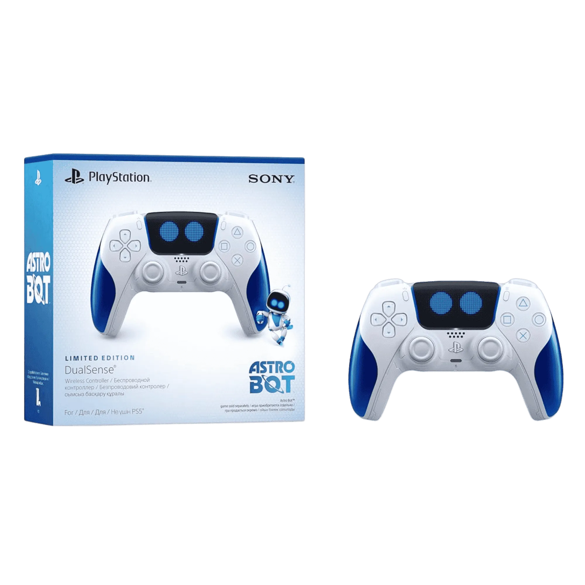 Sony ps5 dualsense astro bot joyful limited edition wireless controller white Full View