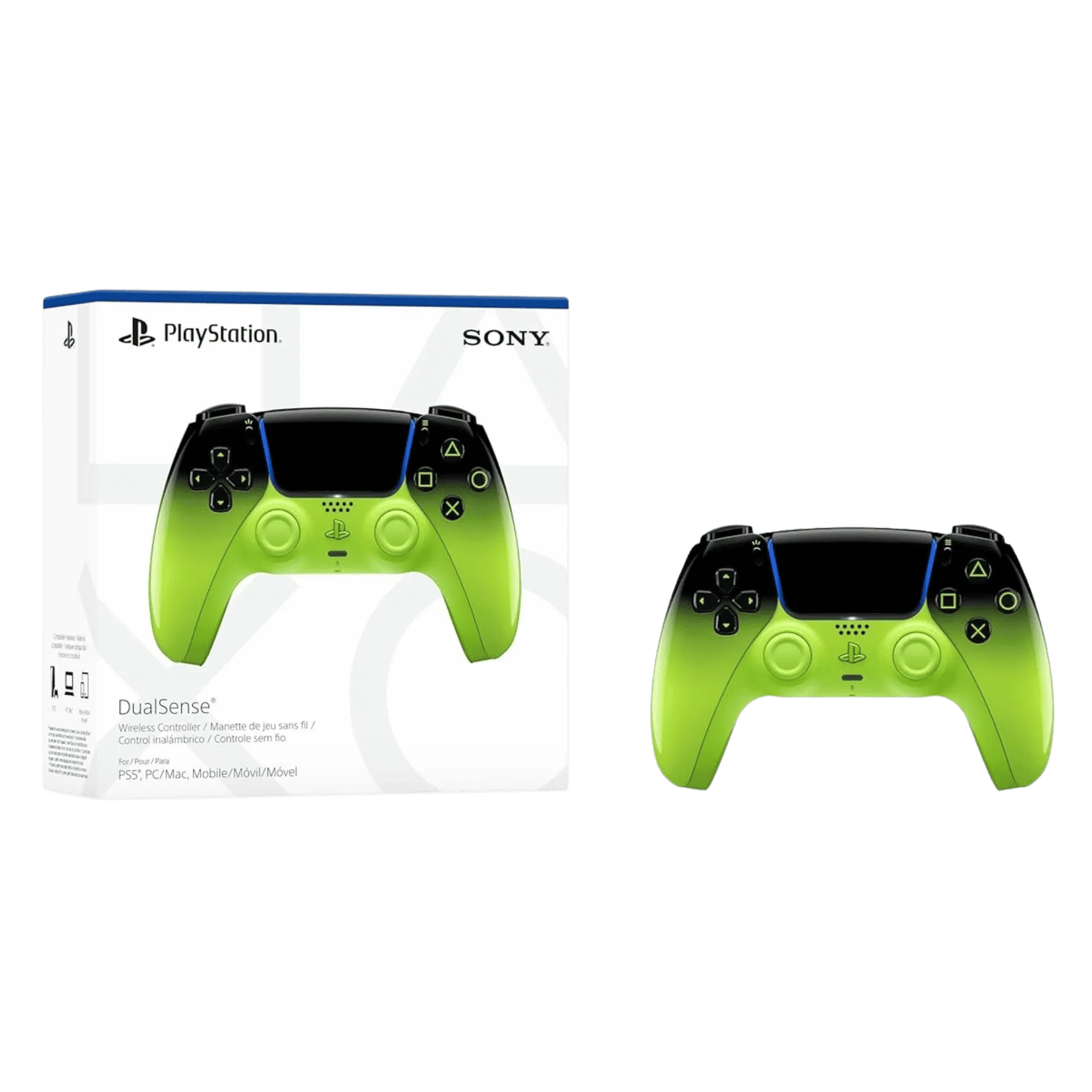 Sony ps5 dualsense hyperpop wireless controller remix green Full View