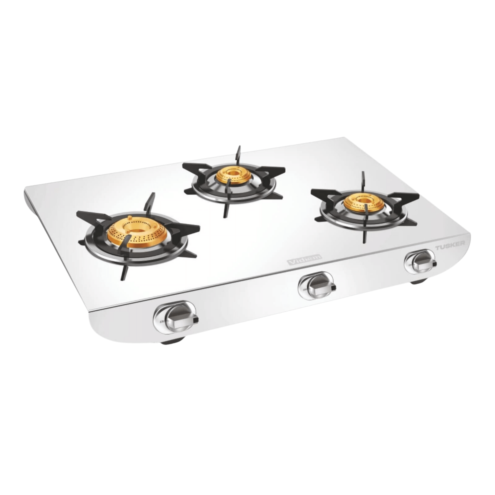 Vidiem gas stove 3 store burner stainless steel