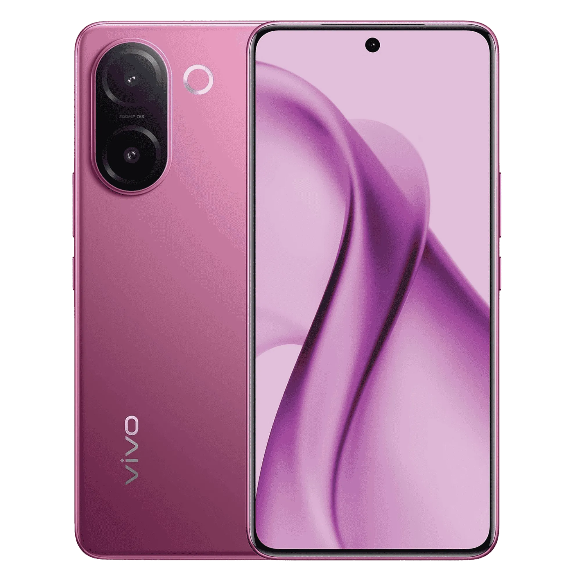 Vivo v60e 5g elite purple 8gb 256gb Front Back View