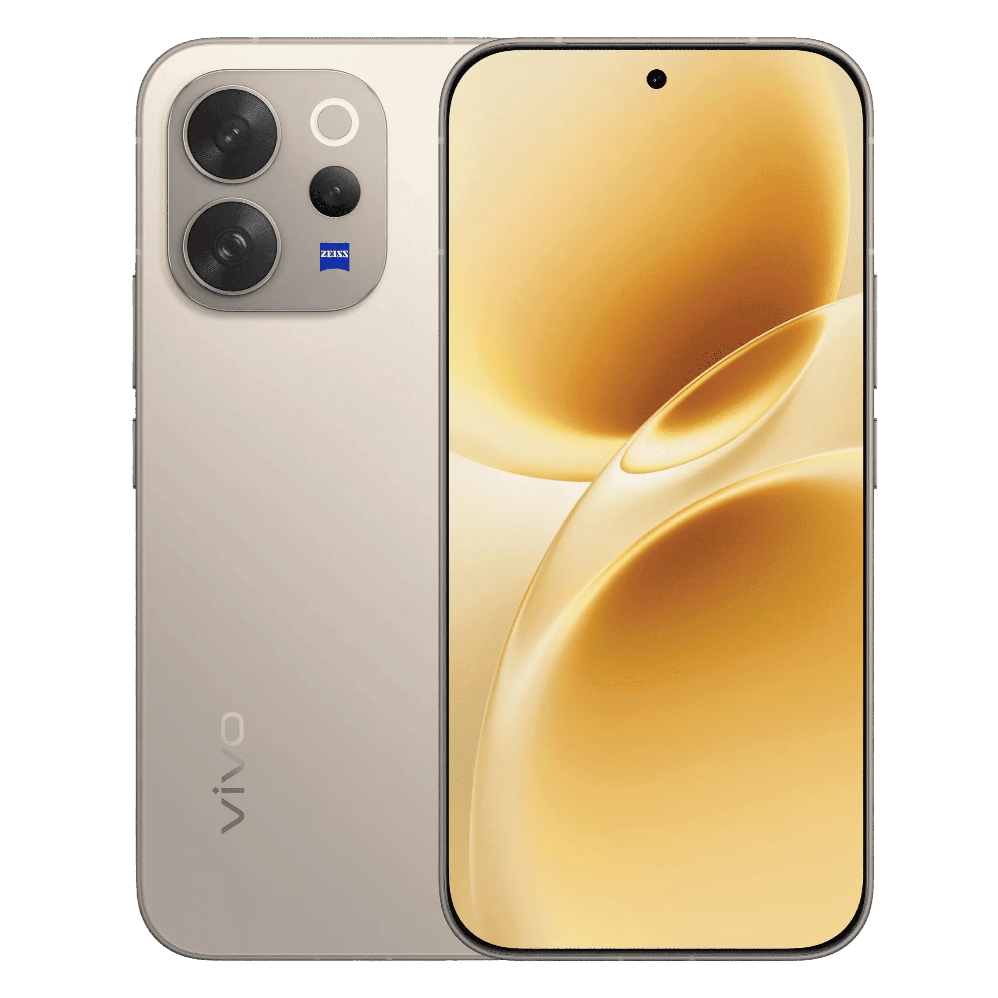 Vivo v70 elite 5g sand beige 8gb 256gb Front Back View