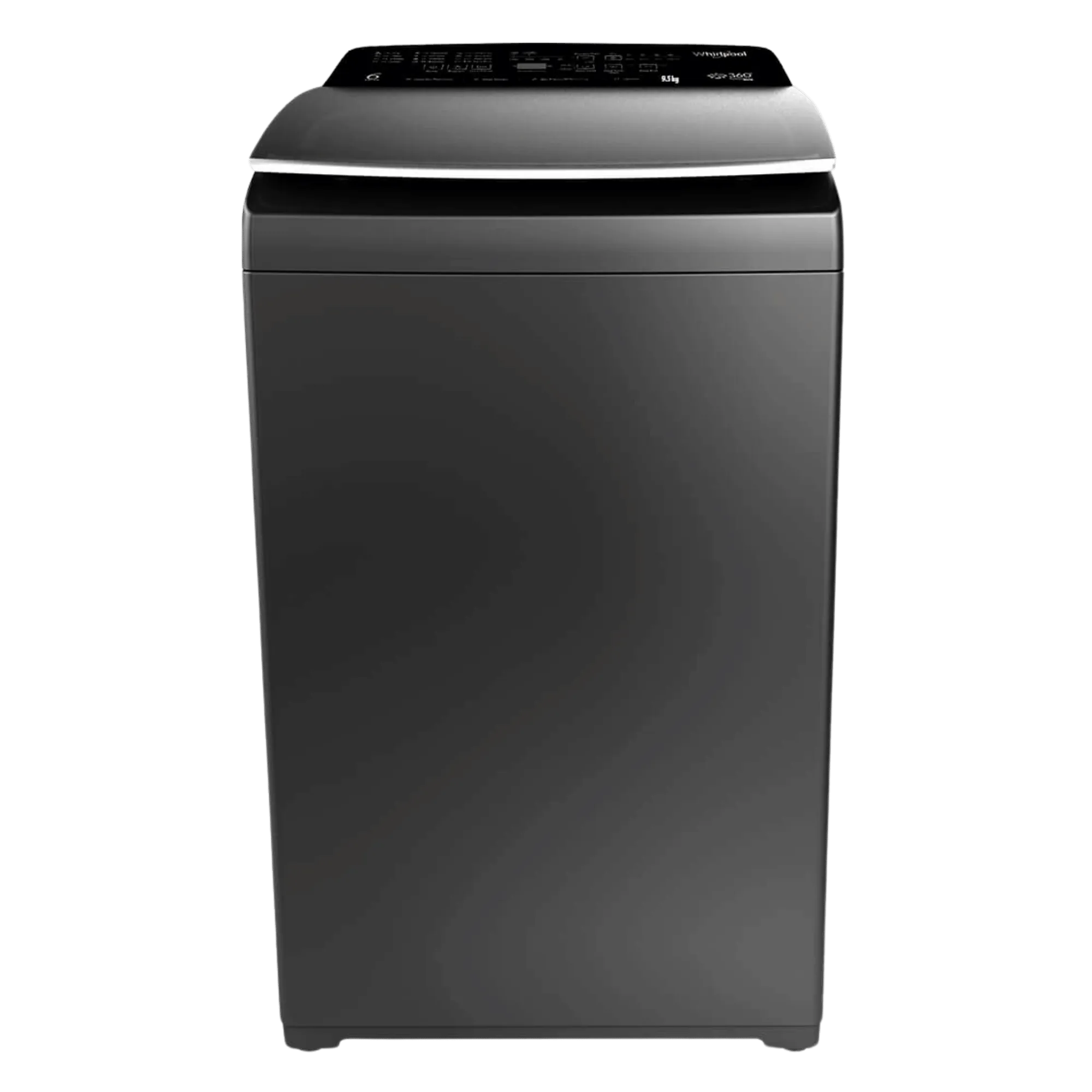 Whirlpool 360 bloomwash pro 9 5kg 5 star fully automatic washing machine graphite Front View