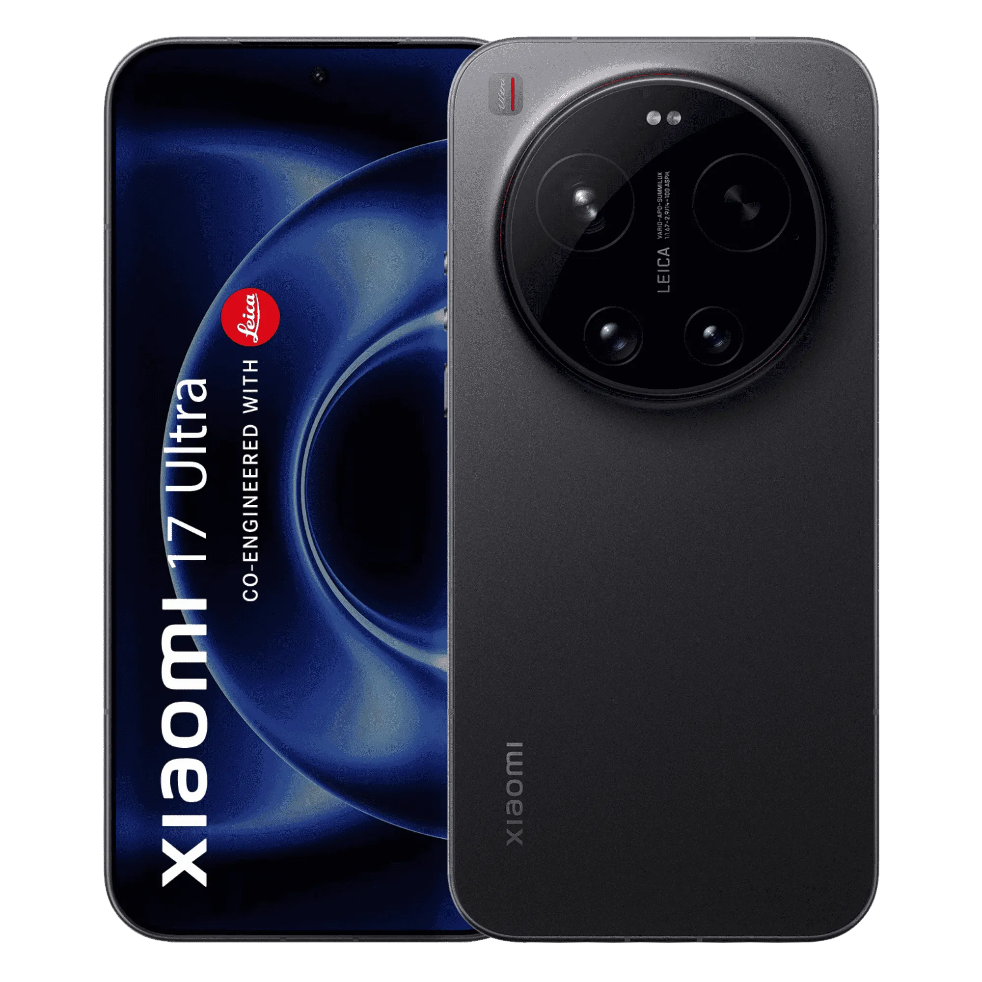 Xiaomi 17 ultra 5g black 16gb 512gb Front Back View