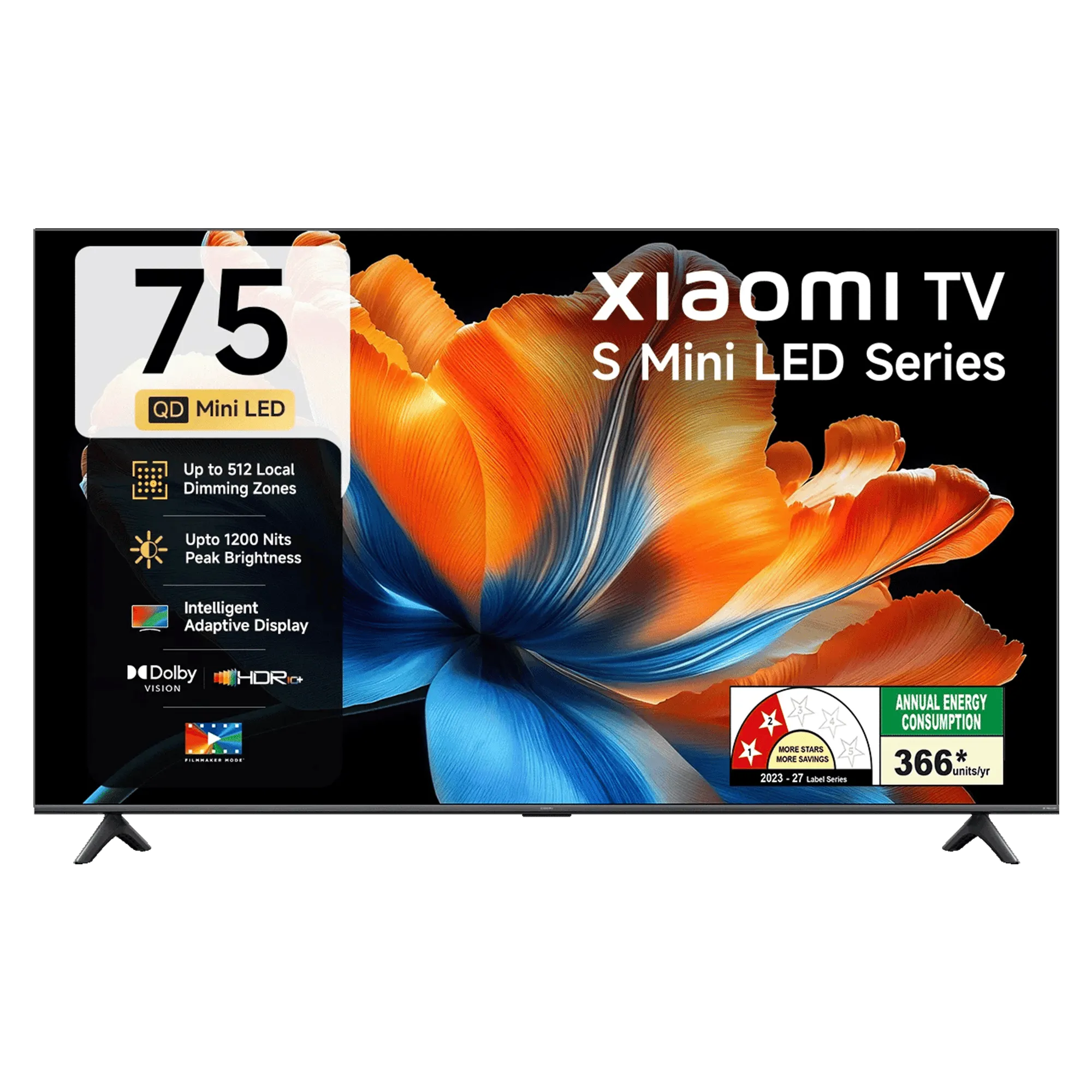 Xiaomi tv s mini led series 4k ultra hd 2026 75 inch Front View Image