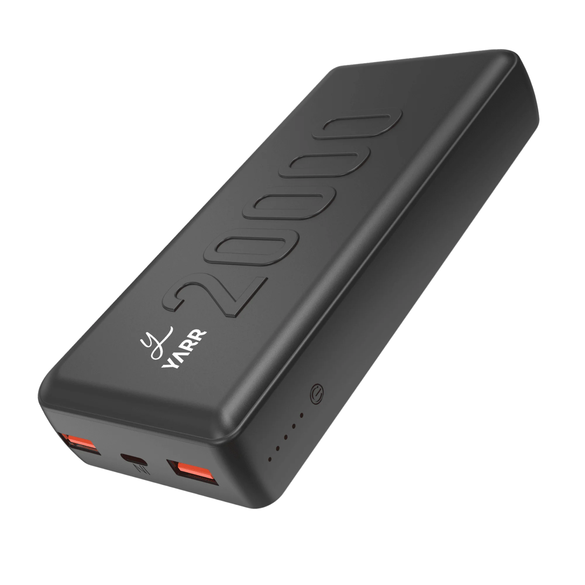 Yarr VoltX 20 Pro QC PD 22 5W 20000 mAh Power Bank Black front view