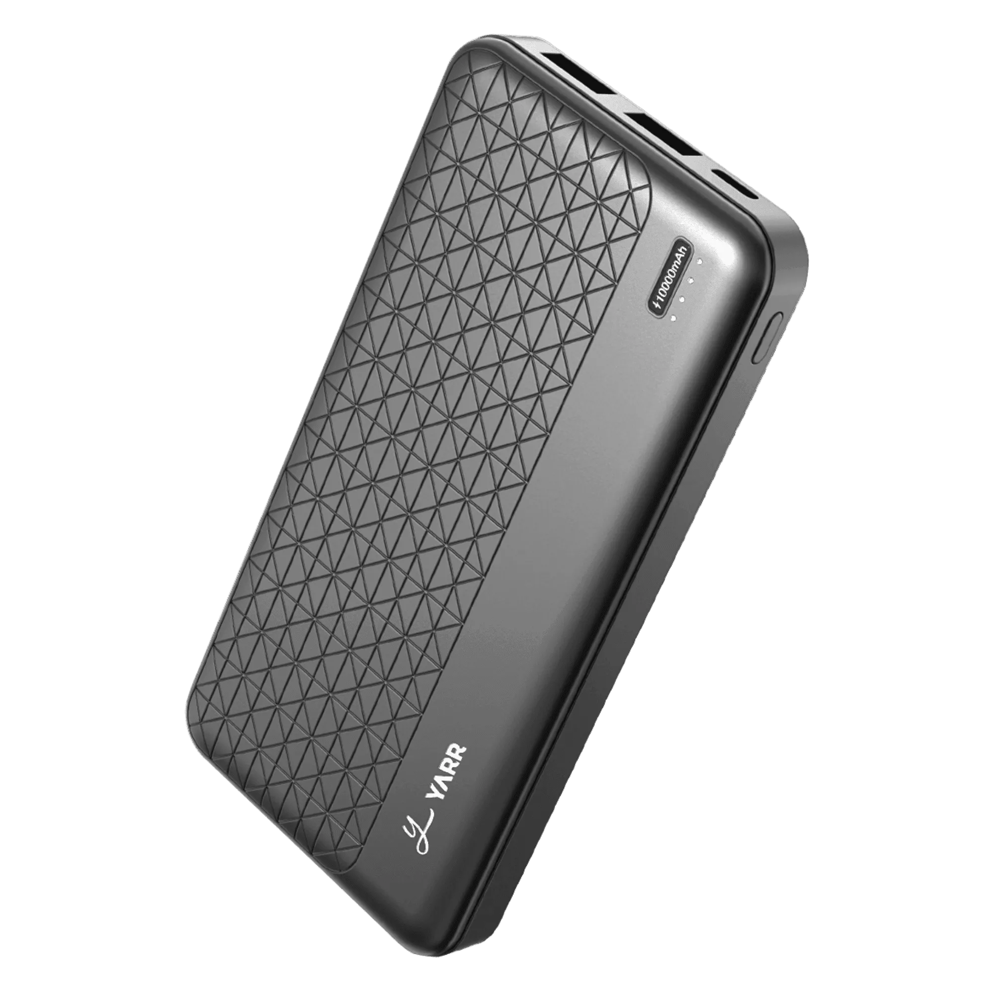 Yarr quick volt pb10 n qc pd 22 5w 10000 mah power bank black Front View