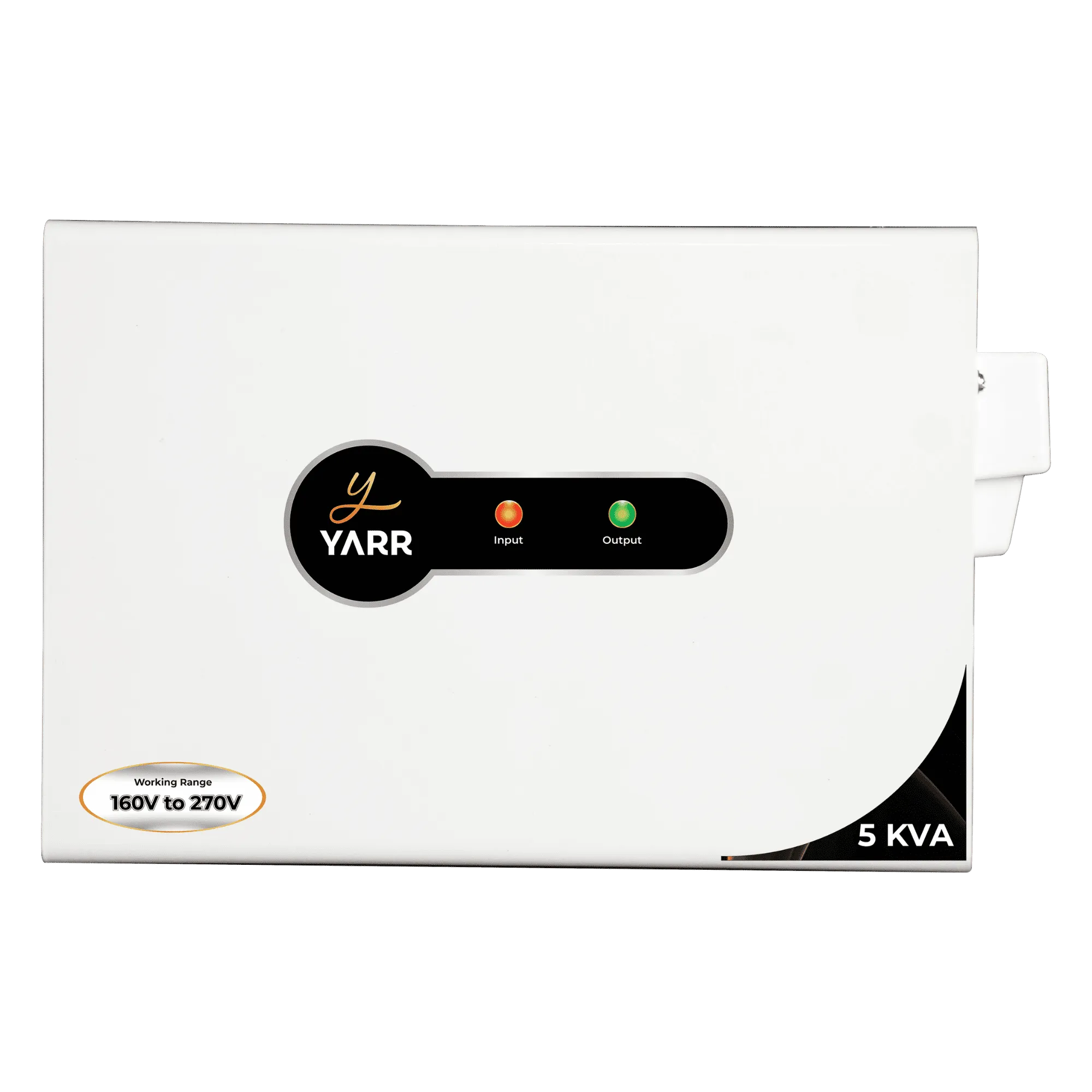 Yarr yr 5 sb 15 amps voltage stabilizer white Front View