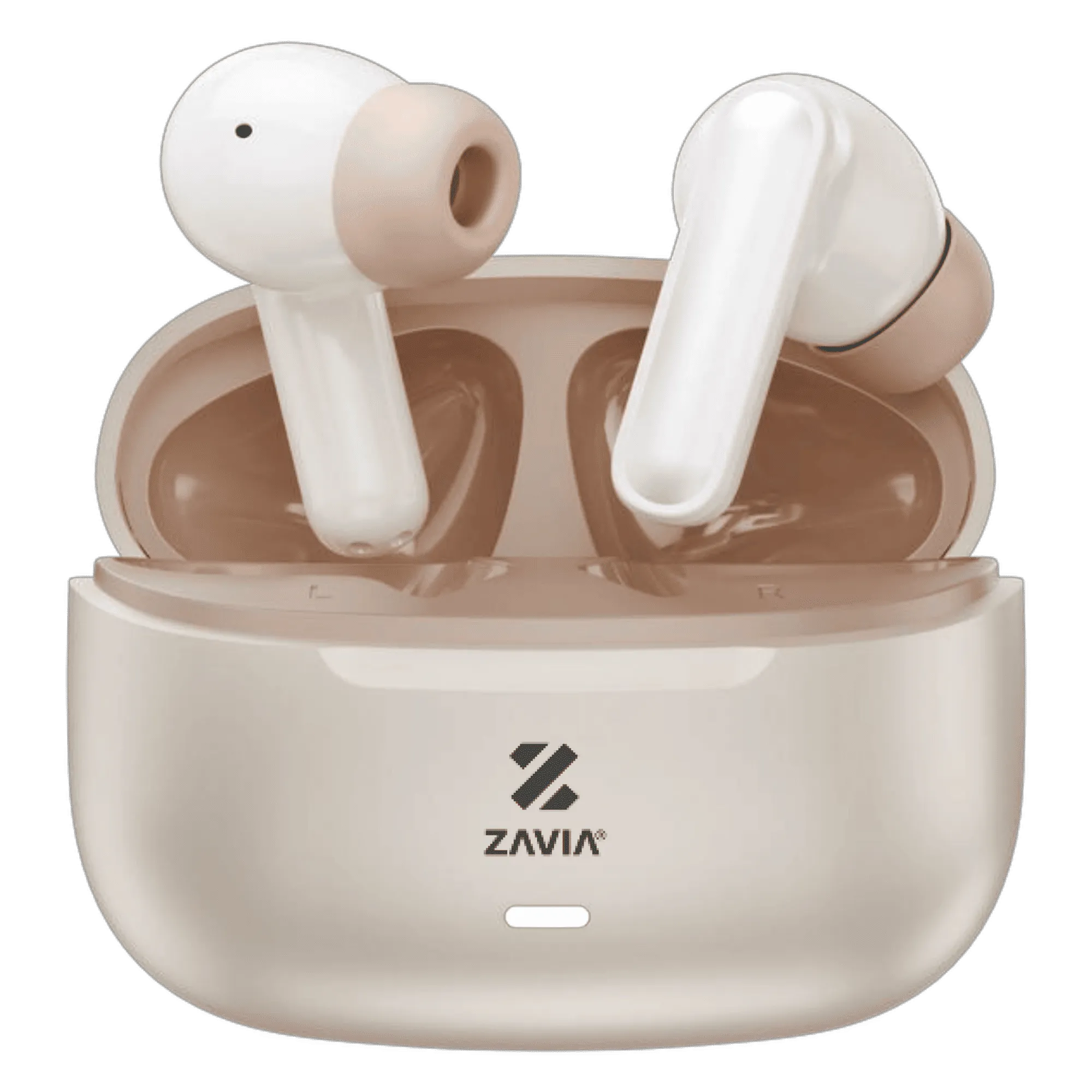 Zavia crazy b1 true wireless pearl white Front View