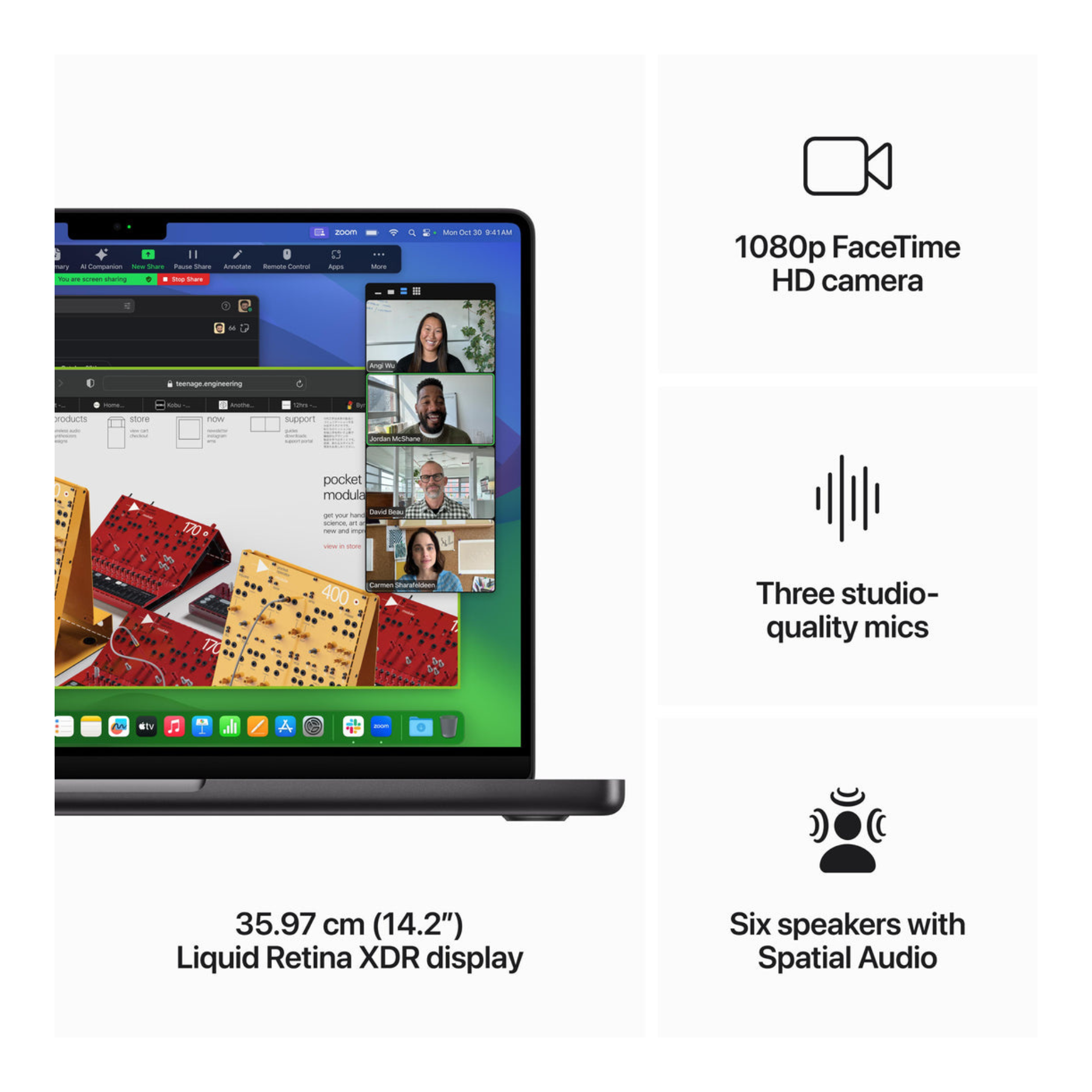 MacBook Pro M3 Pro Chip Laptop (Space Black,18GB-512GB)