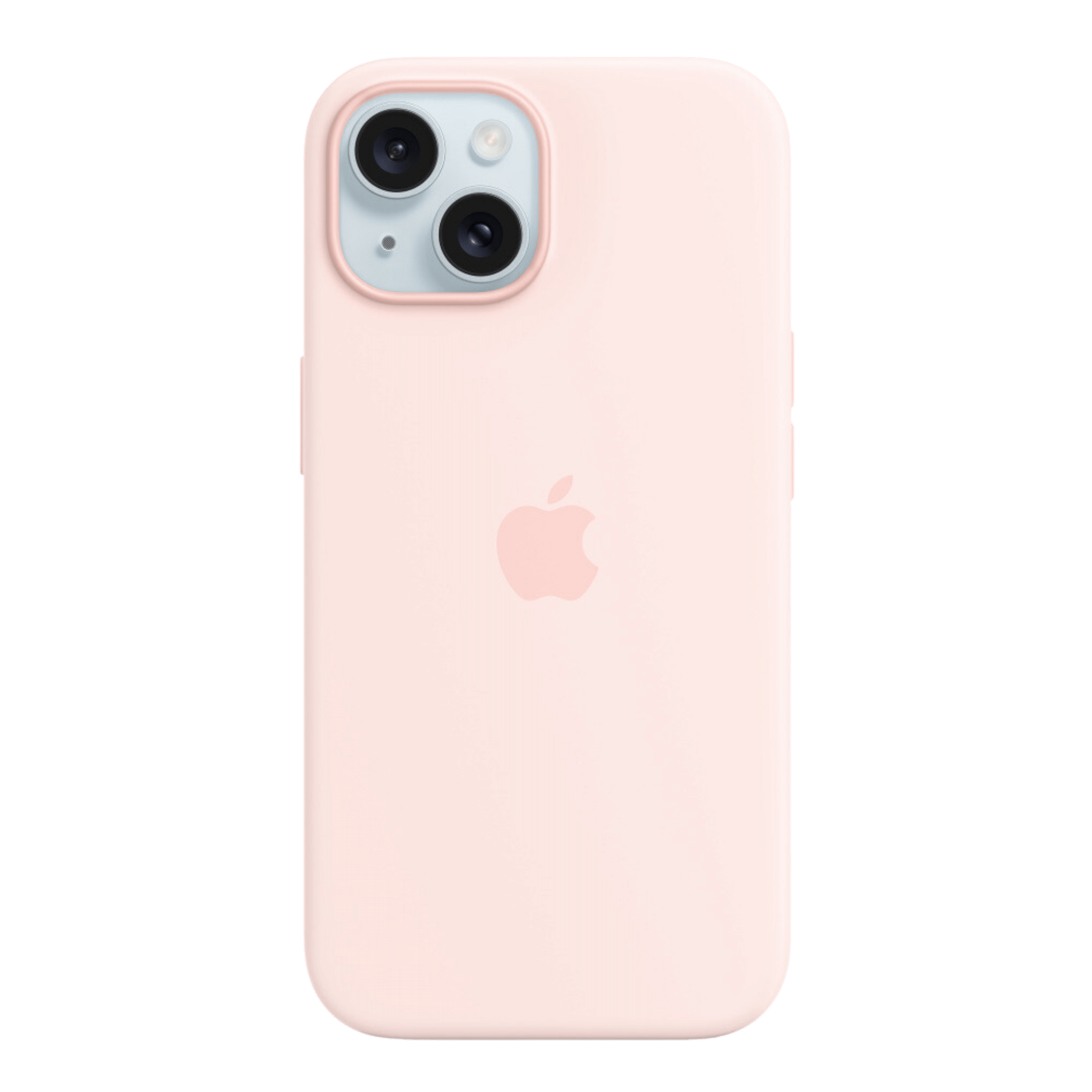 Apple Silicone Case With MagSafe iPhone 15 Plus (Light Pink)