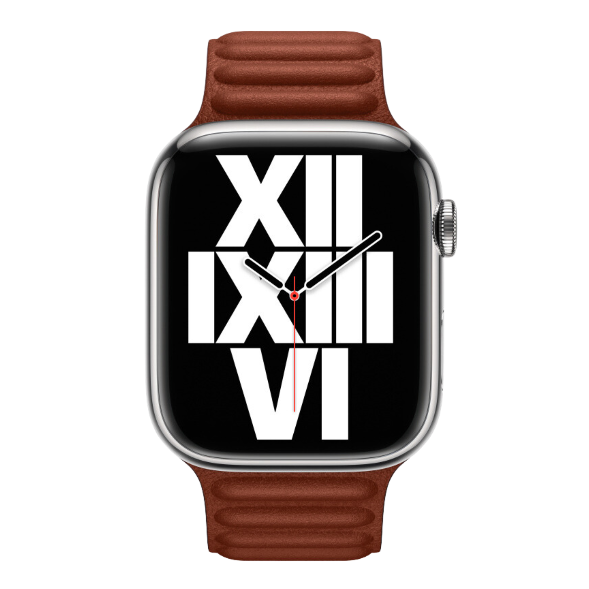 Leather link watch online band