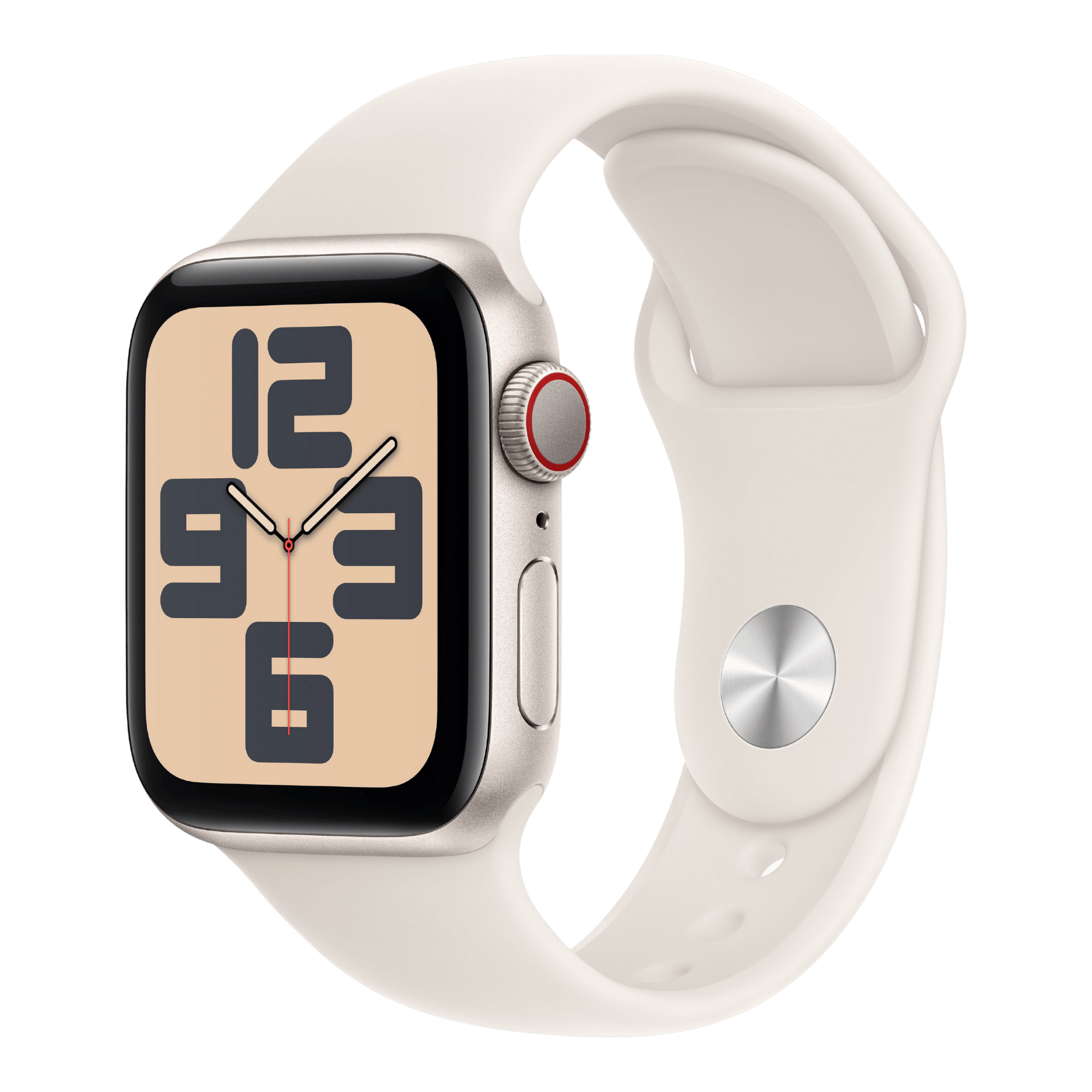 Apple Watch SE GPS + Cellular Case with Sport Starligh,44mm