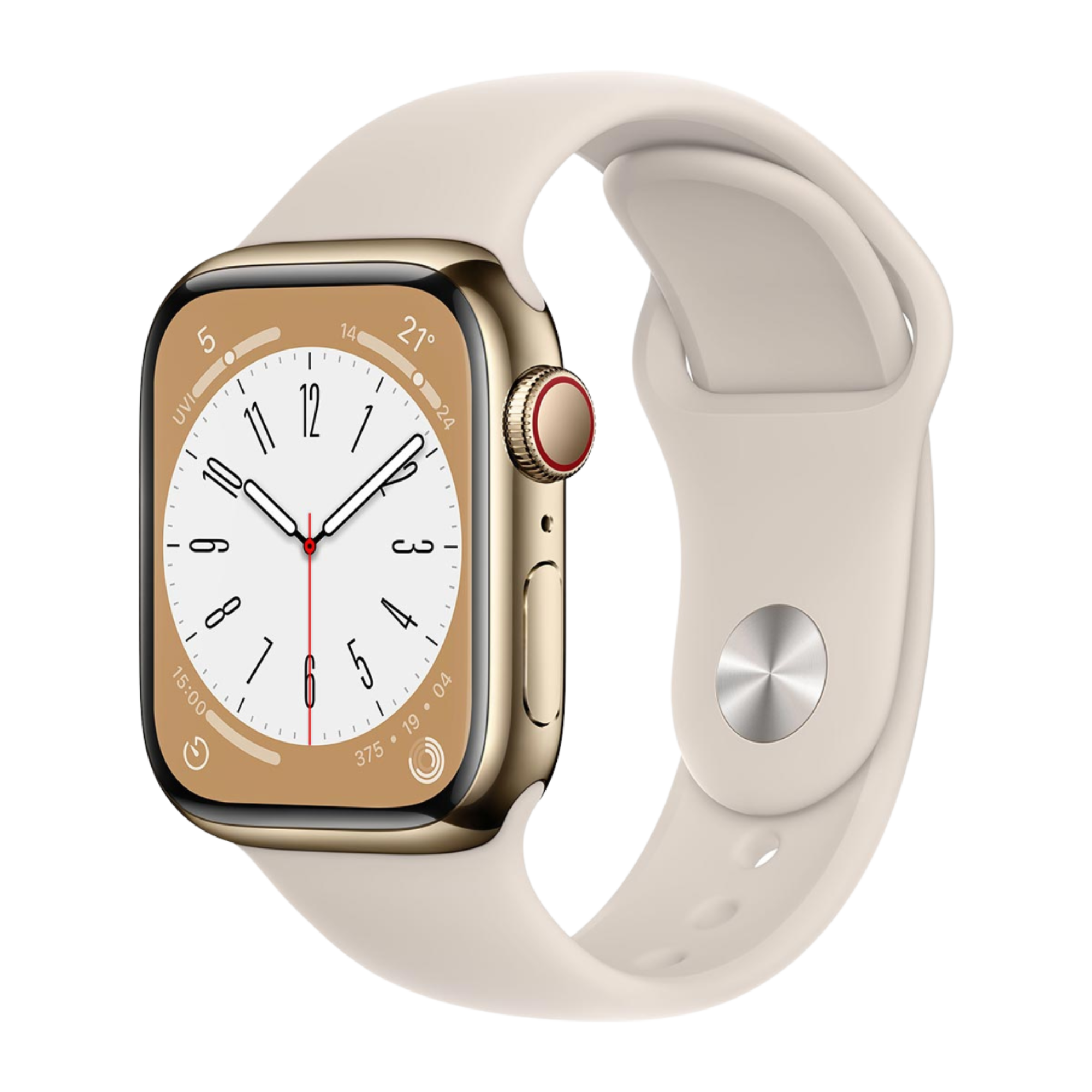 Buy Apple Watch Series 8 GPS Sport Band with Starlight,45 mm