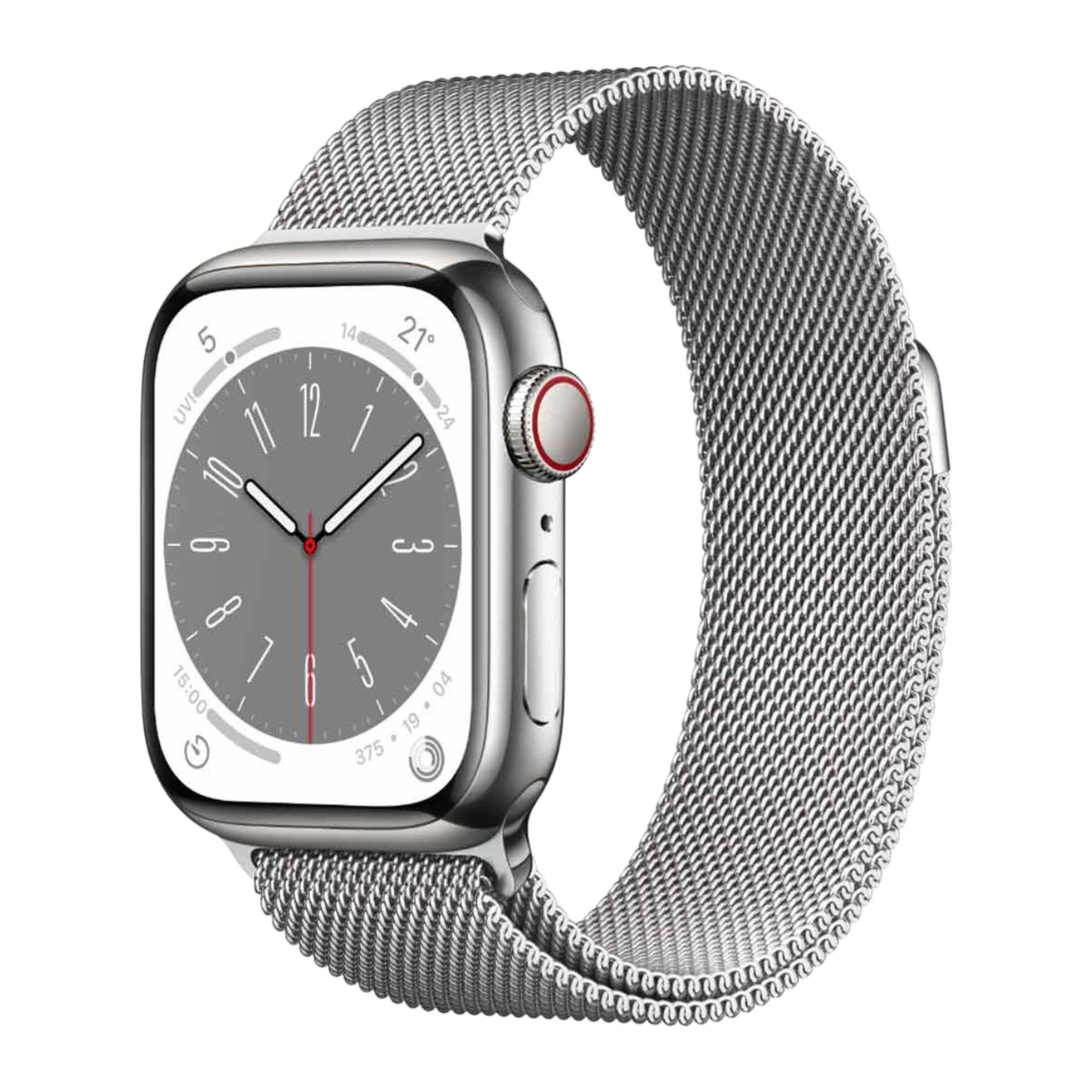 Apple Watch Series 9 LTE 45mm Stainless Steel Milanese Loop - LMT