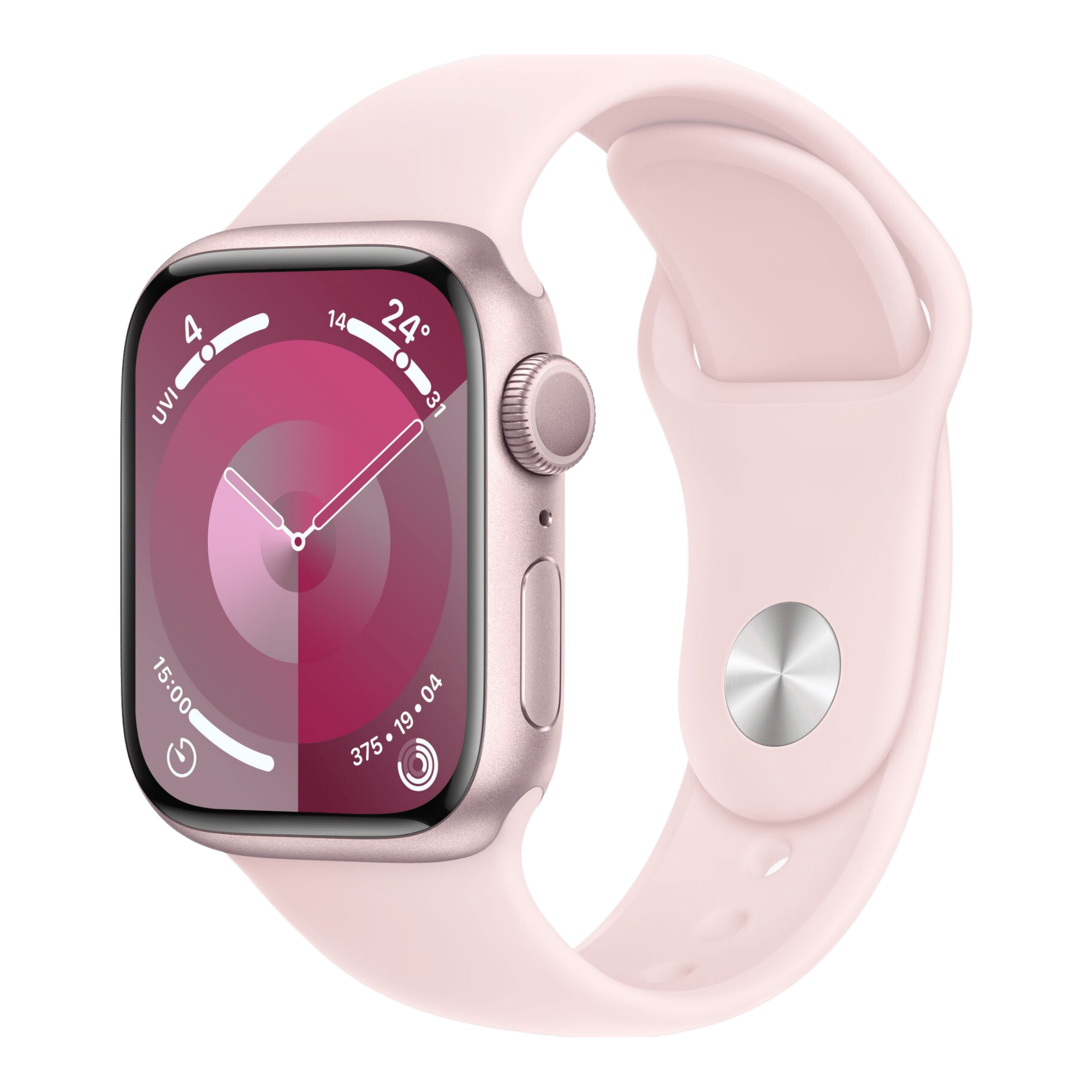 Buy Apple Watch Series 9 GPS M/L Pink,41 mm Aluminium case