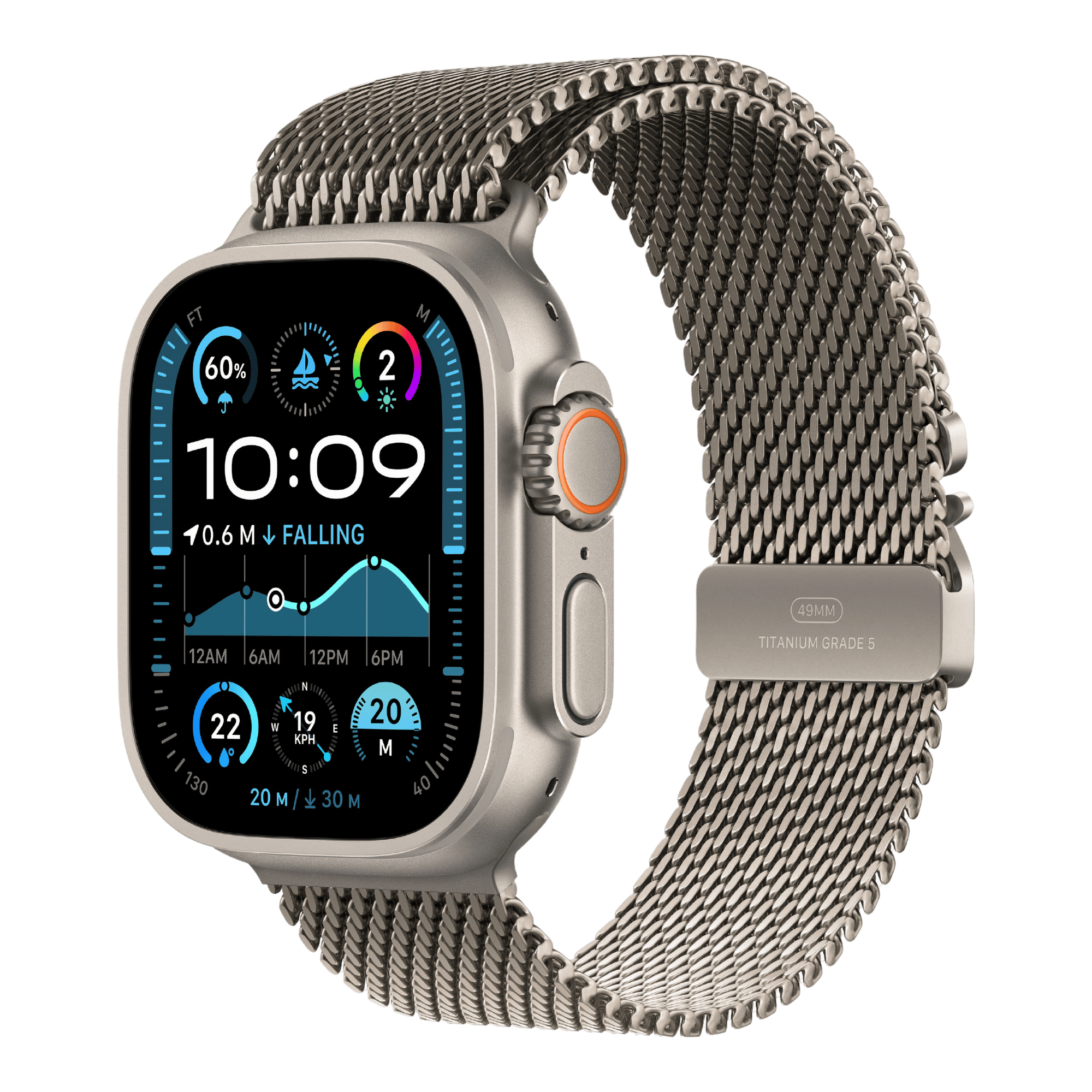 Apple Watch Ultra GPS Cellular 49mm Titanium, Milanese
