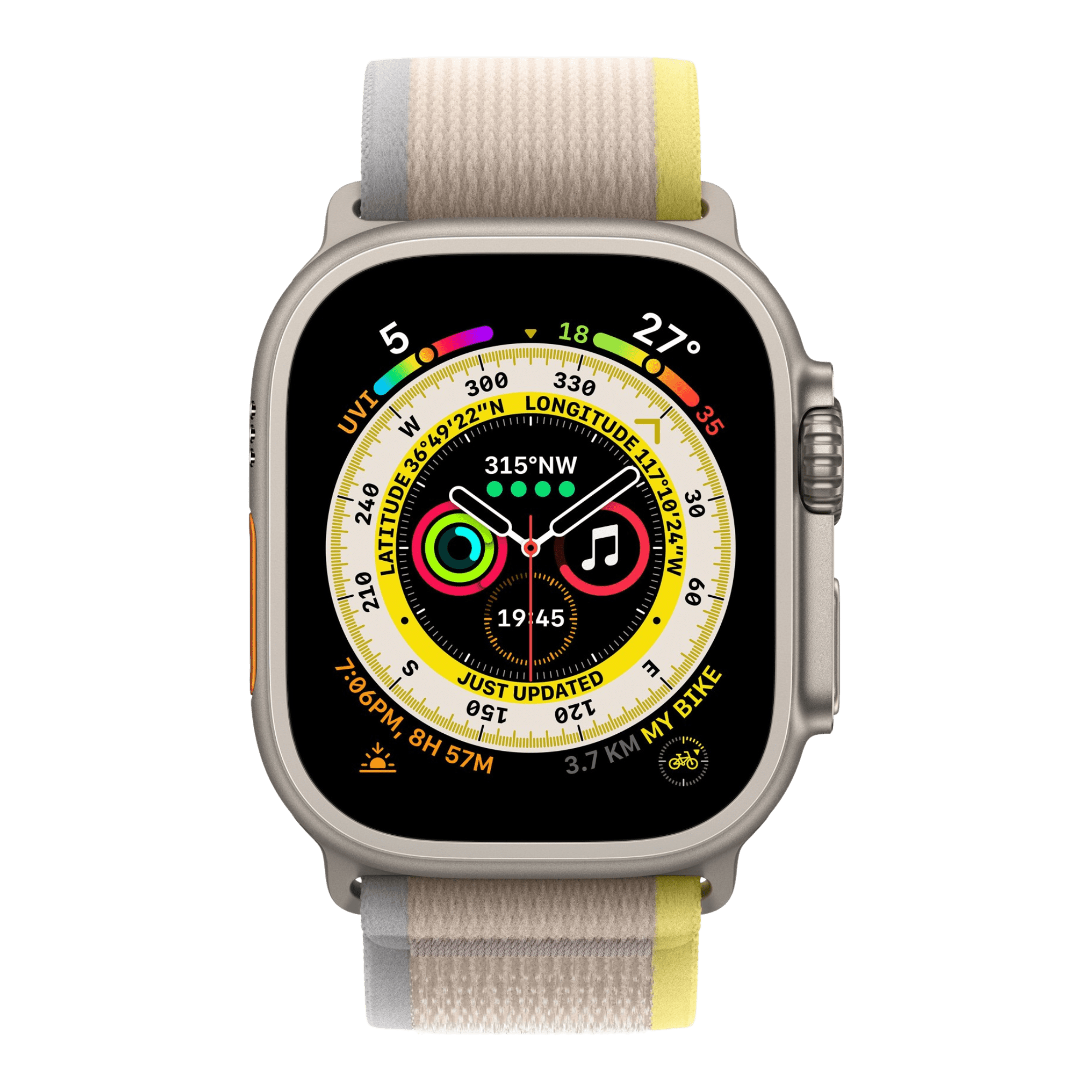 Buy Watch Ultra GPS + Cellular Ocean Band (Yellow/Beige 49 mm)