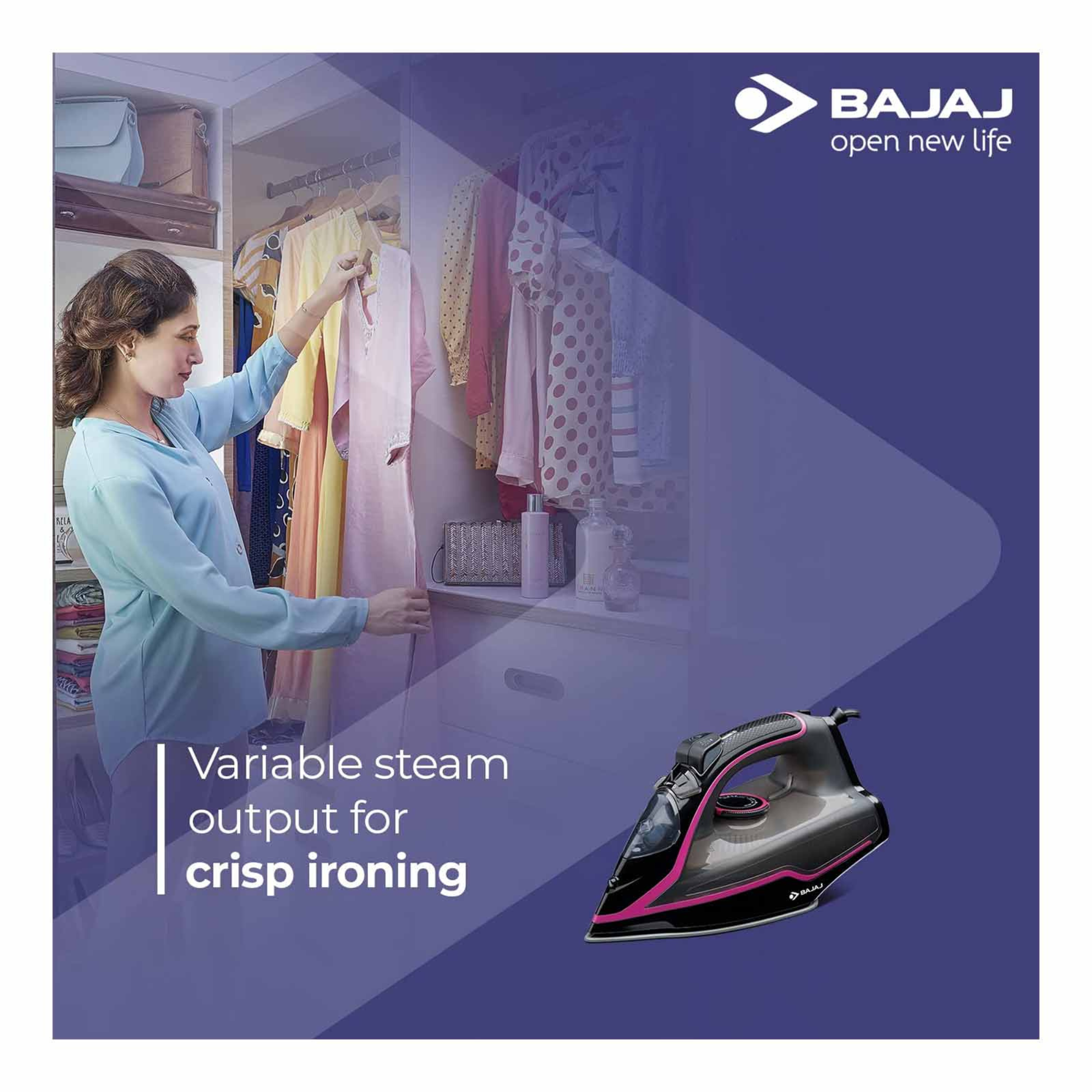 Bajaj steam online iron mx35n