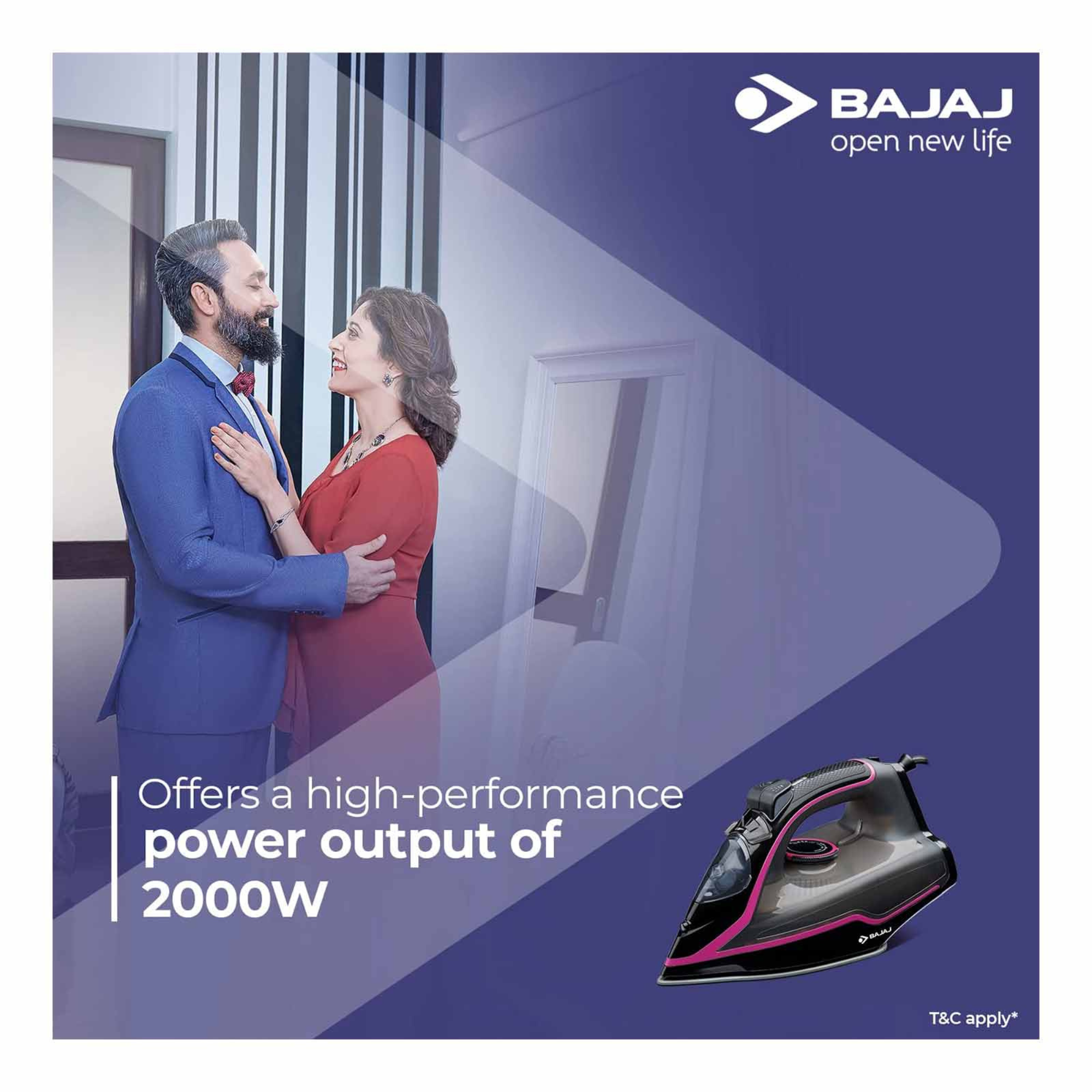 Bajaj mx35n 2000 watts 2024 steam iron