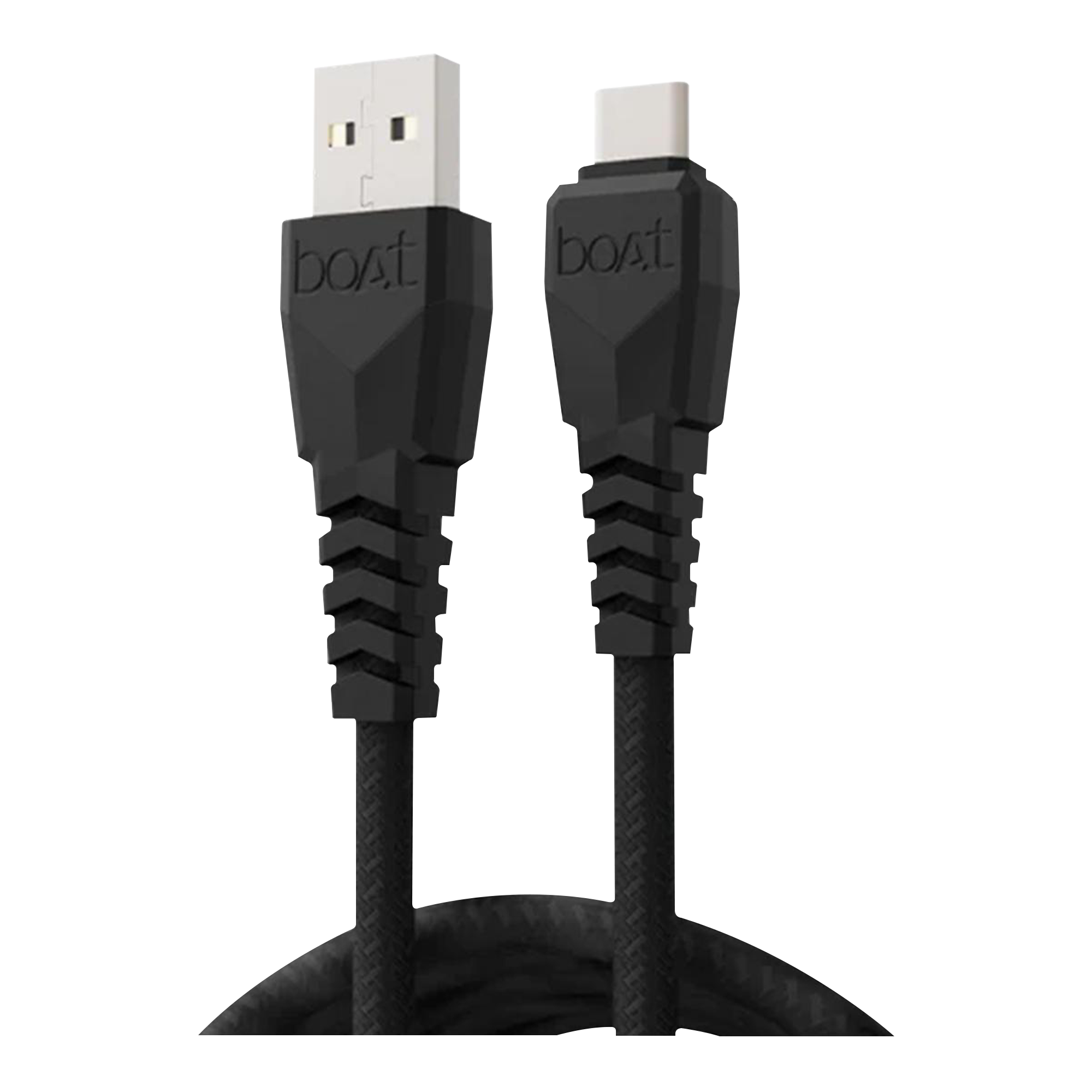 Boat A320 Braided USB to Type C 150cm Data Cable (Black)