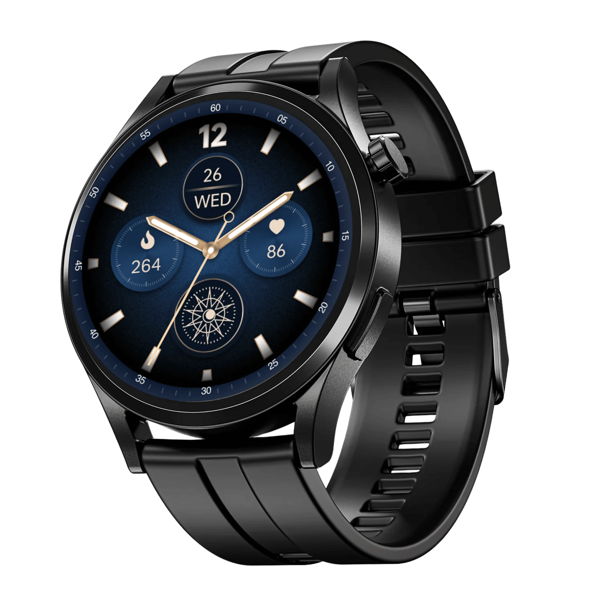 Buy Boat Chrome Horizon Smart Watch ( Midnight Black ) Online