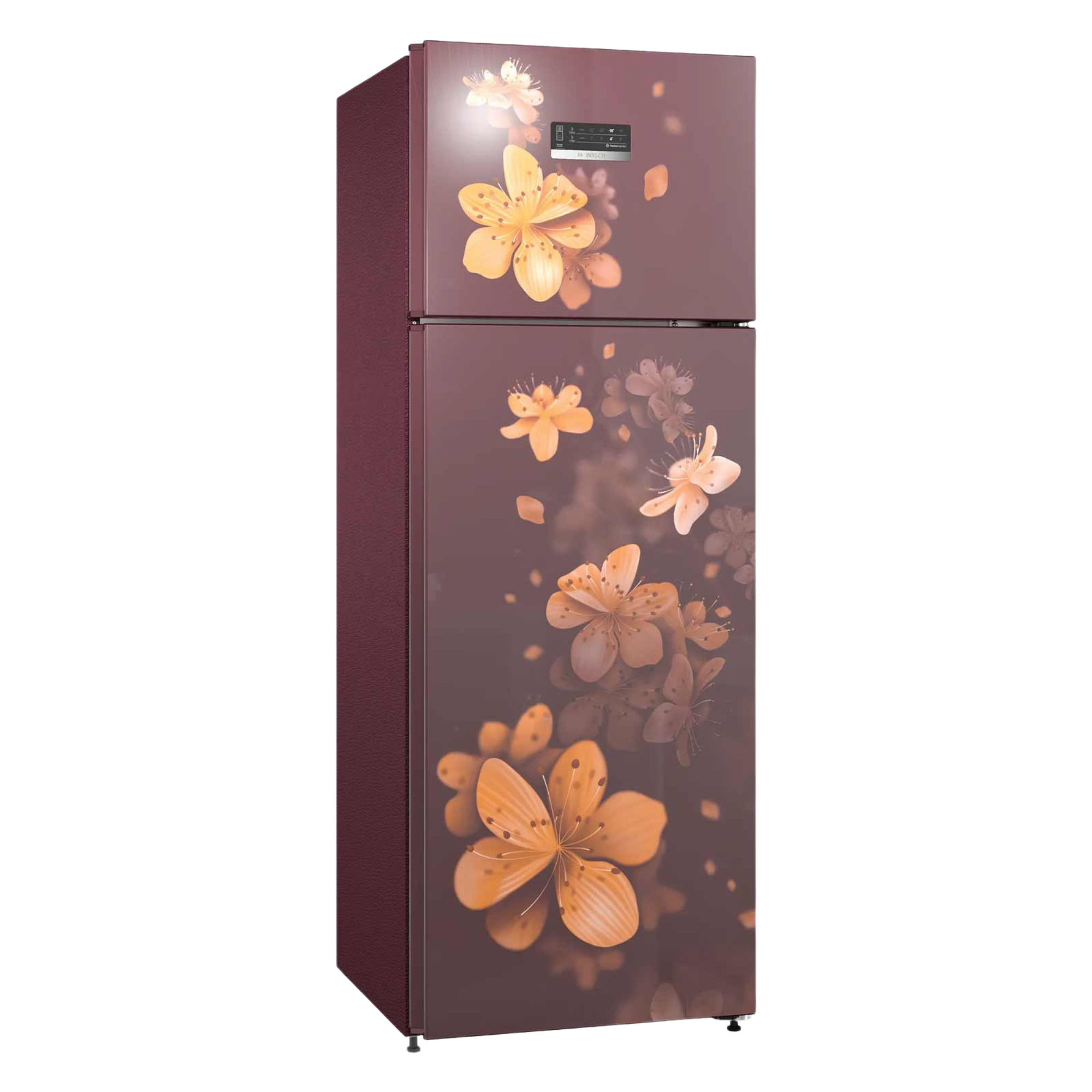 Bosch Series 4 290 L Frost Free Double Door Refrigerator Red