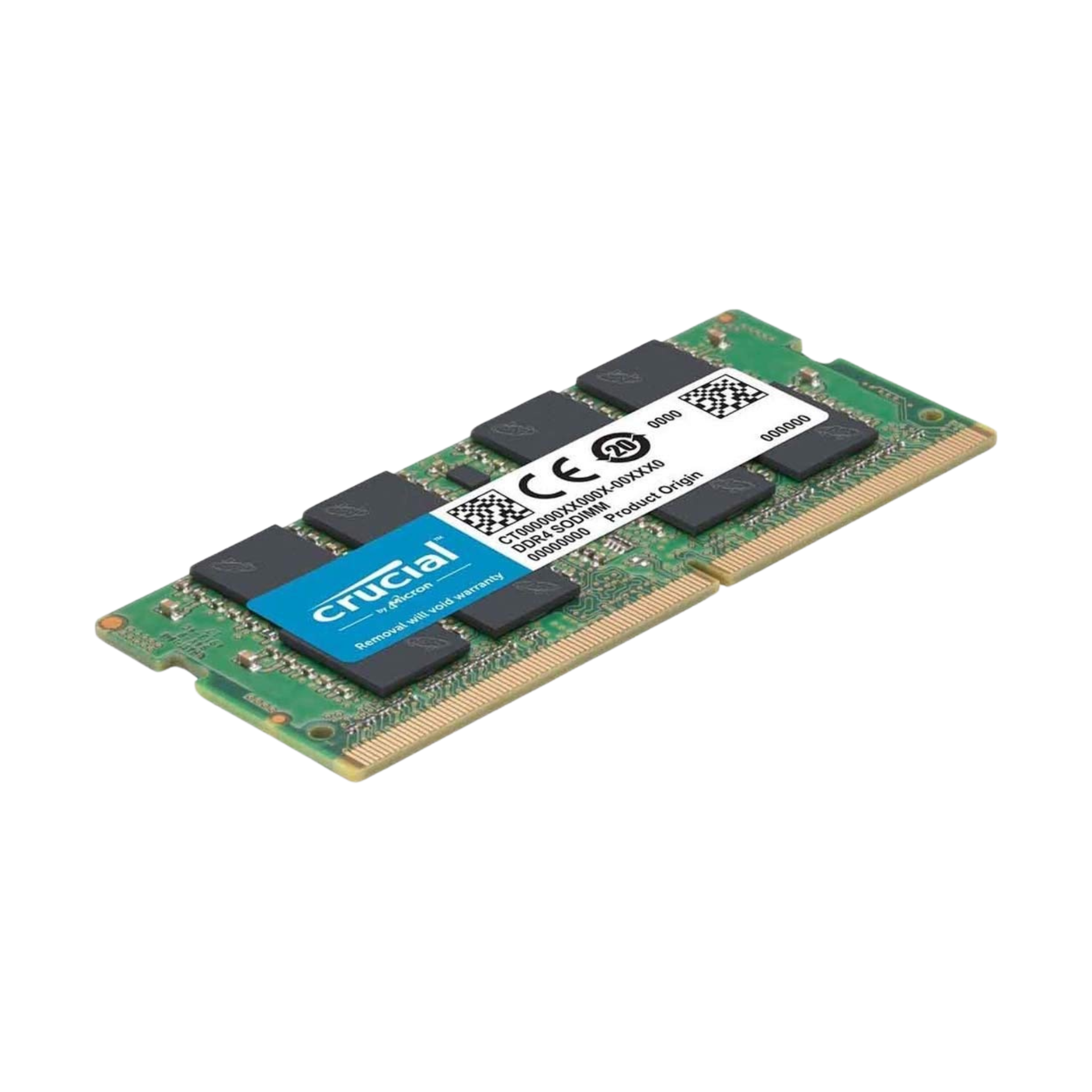 Crucial DDR4 2666Mhz SODIMM Single Laptop RAM (16GB, Black)