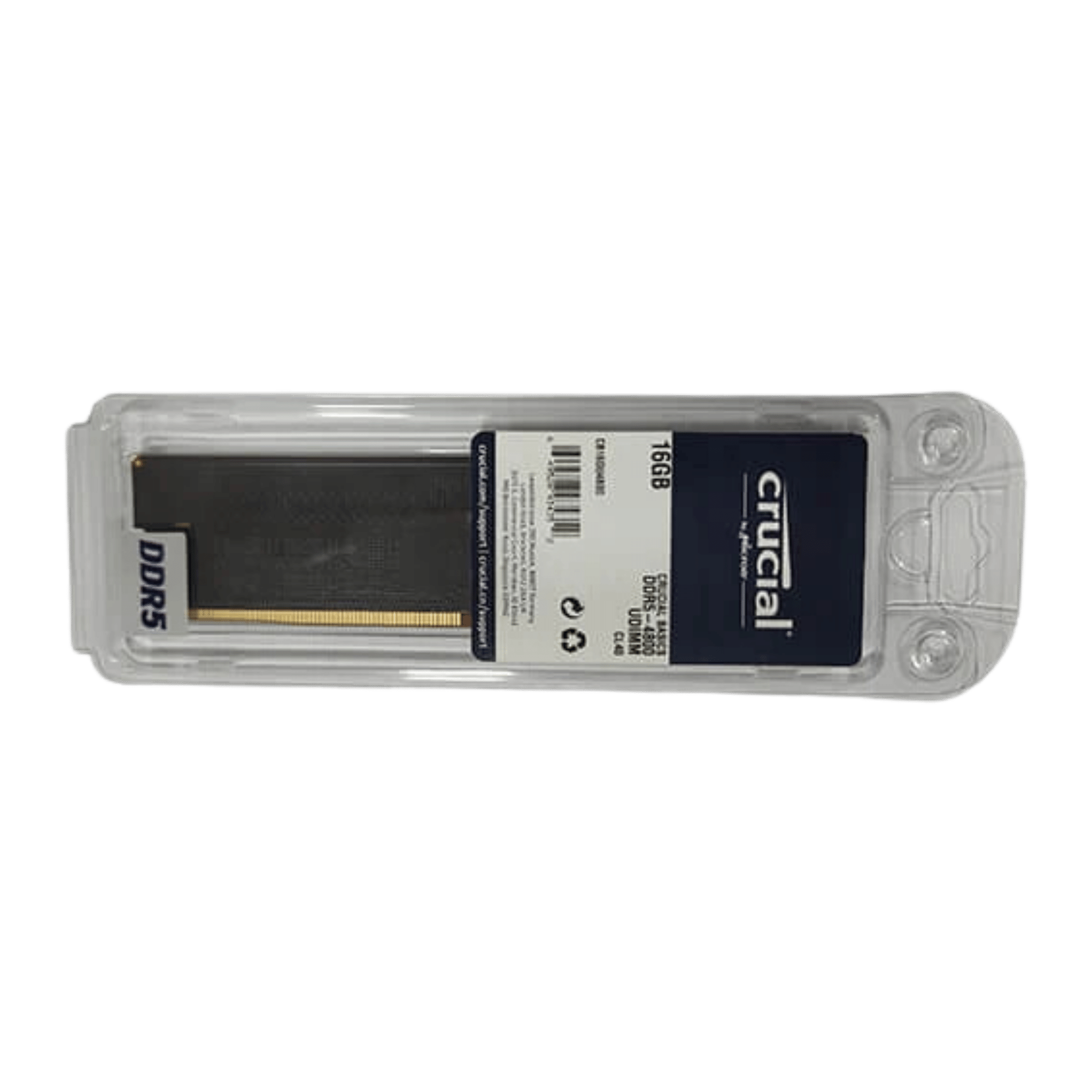 Buy Crucial DDR5 4800Mhz UDIMM Single Desktop RAM 16GB,Black