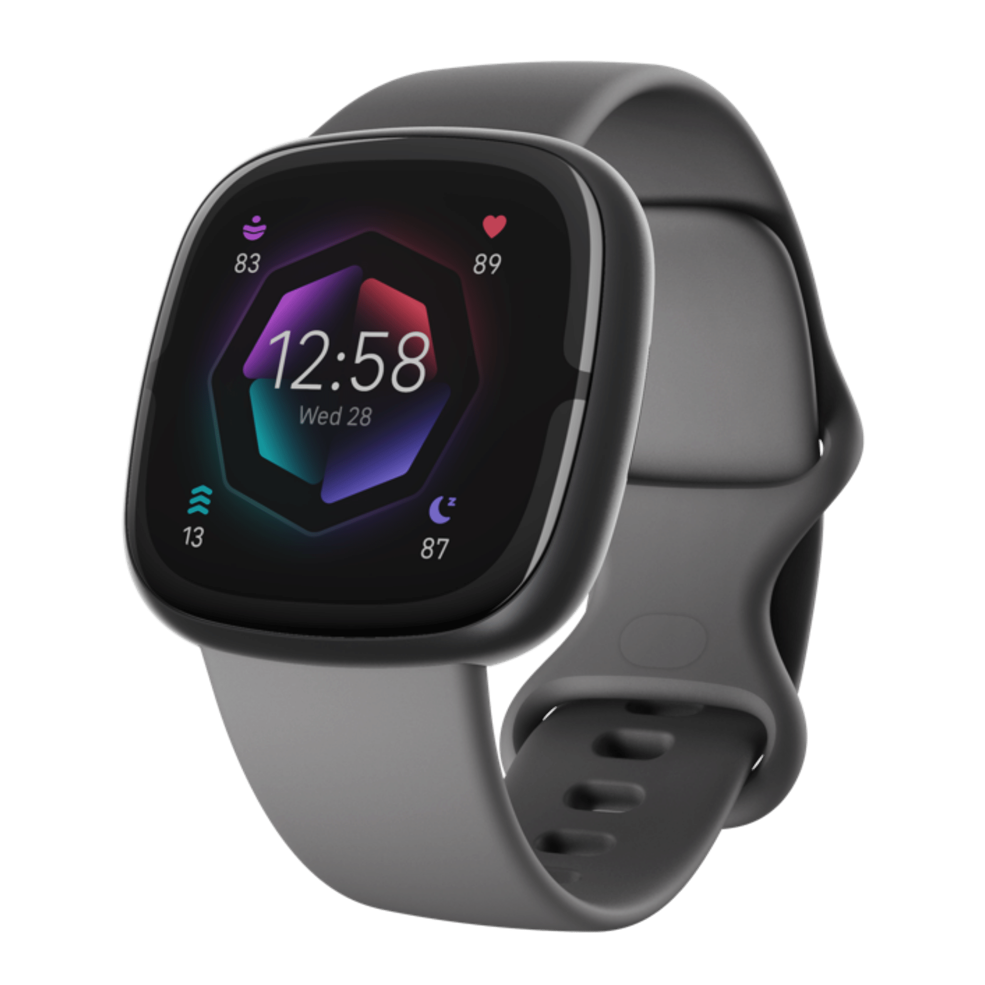 Fitbit Sense 2 Smartwatch (Shadow Grey Graphite) at Poorvika