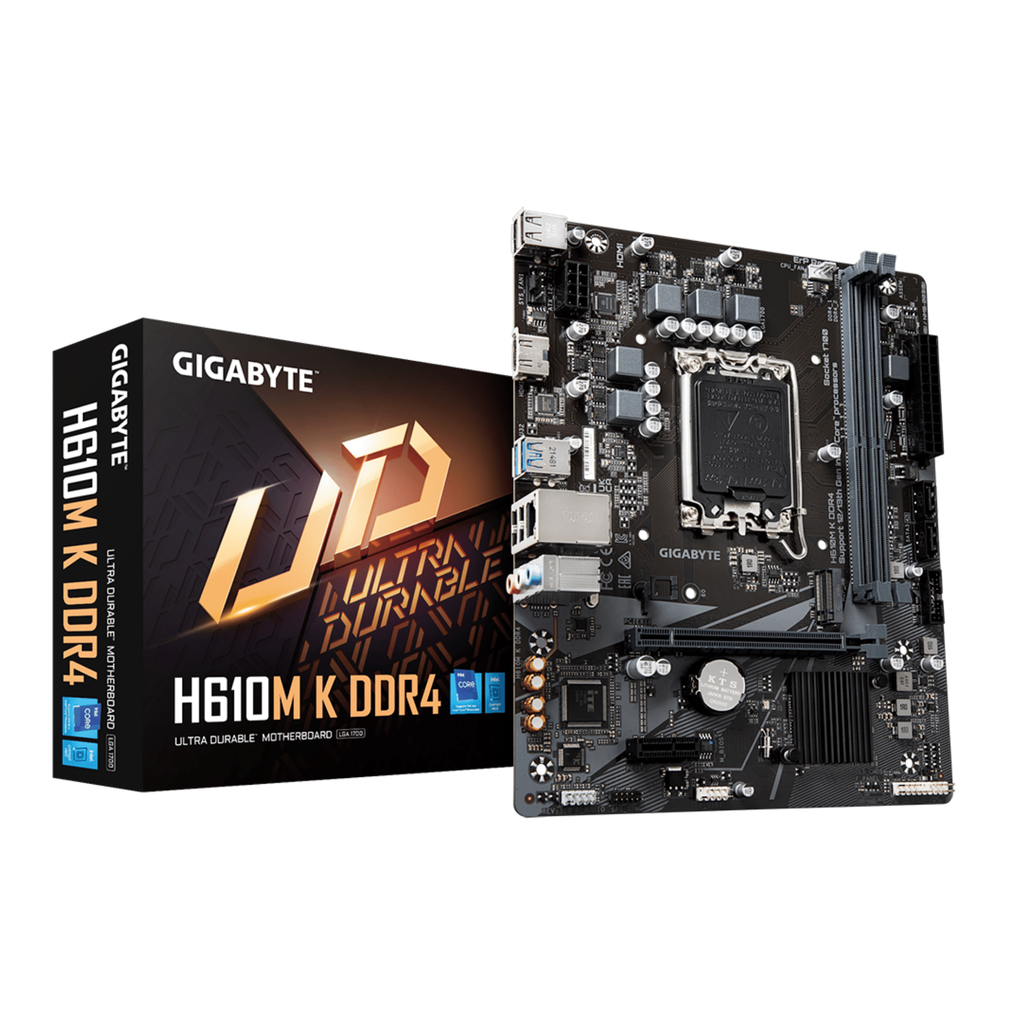 Shop Gigabyte H610M K Intel mATX PCIe4 Motherboard Black