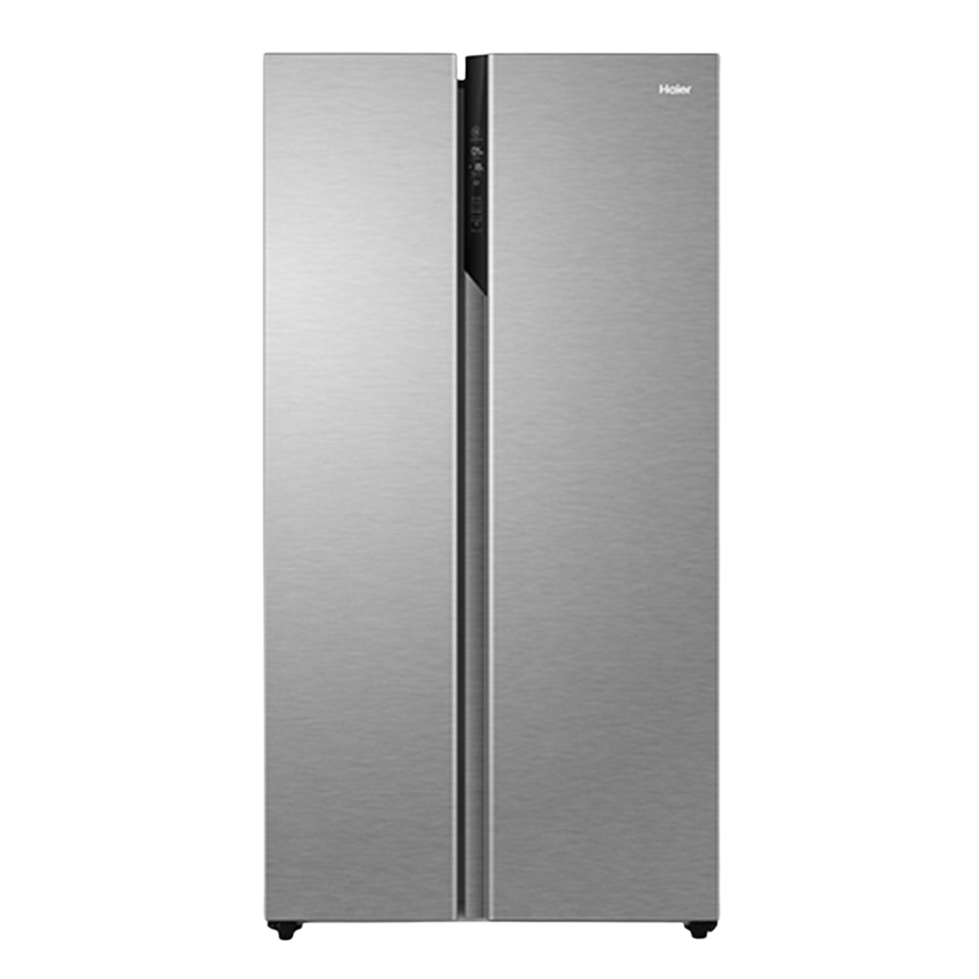 Haier 630 L Frost Free Side By Side Door fridge Shiny Steel